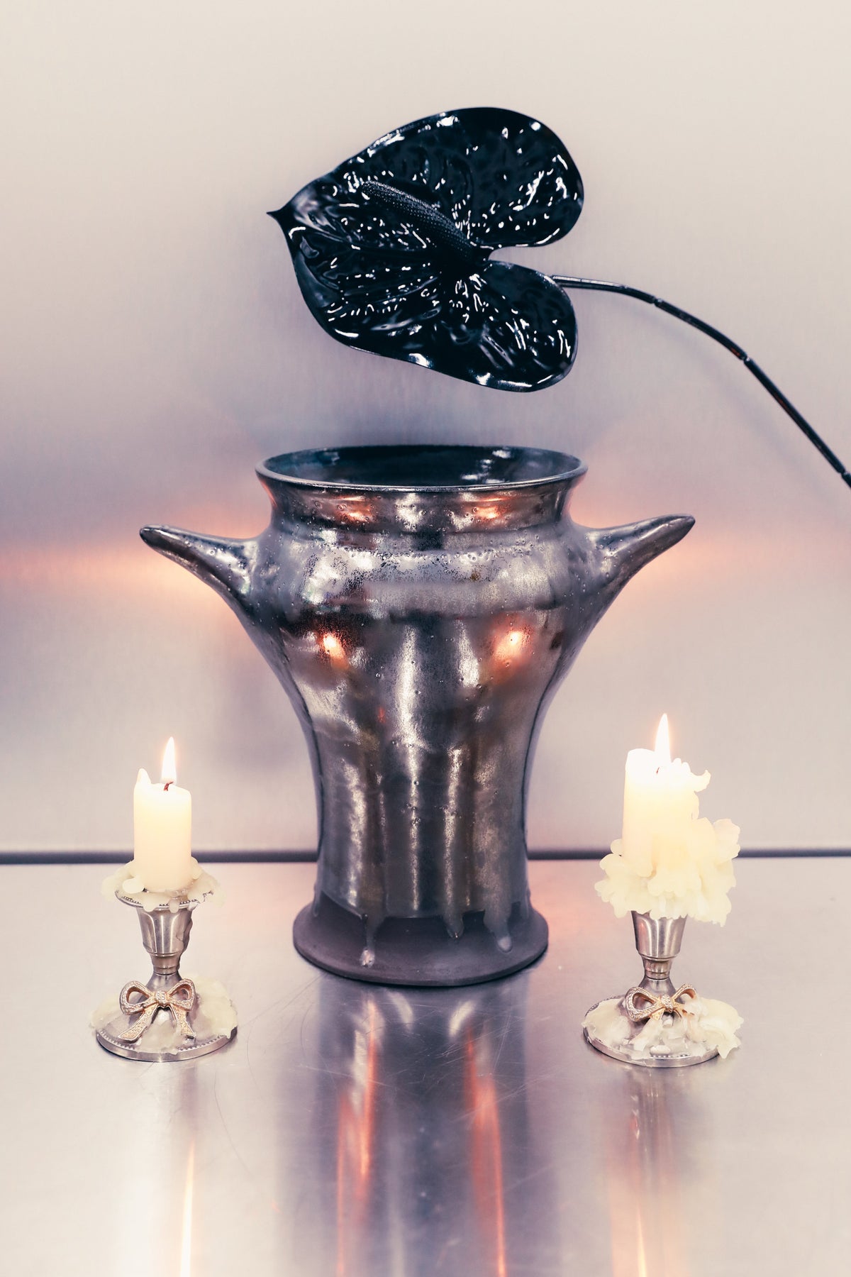 2SK Vase - Large - Black Metallic