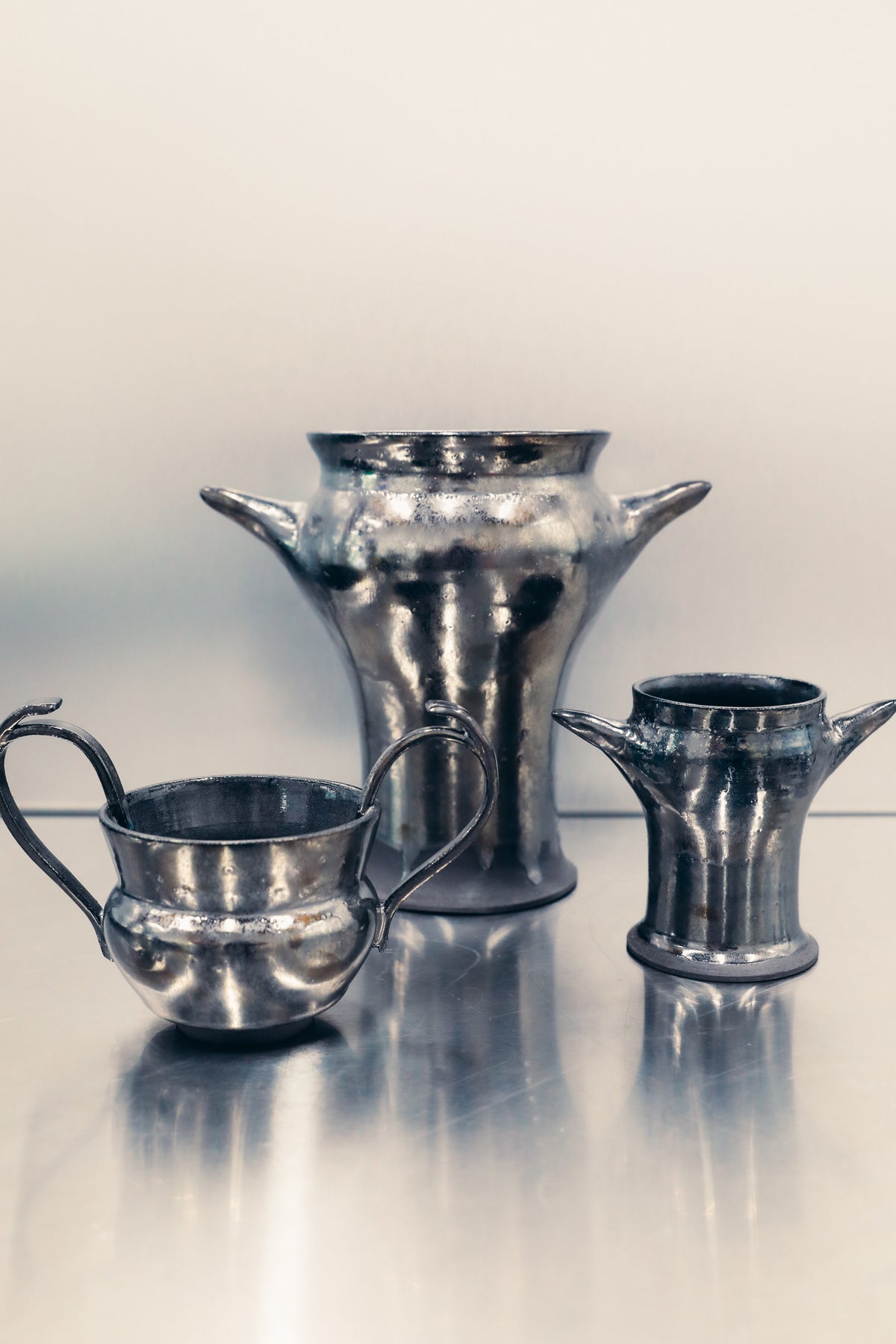 2SK Vase - Large - Black Metallic