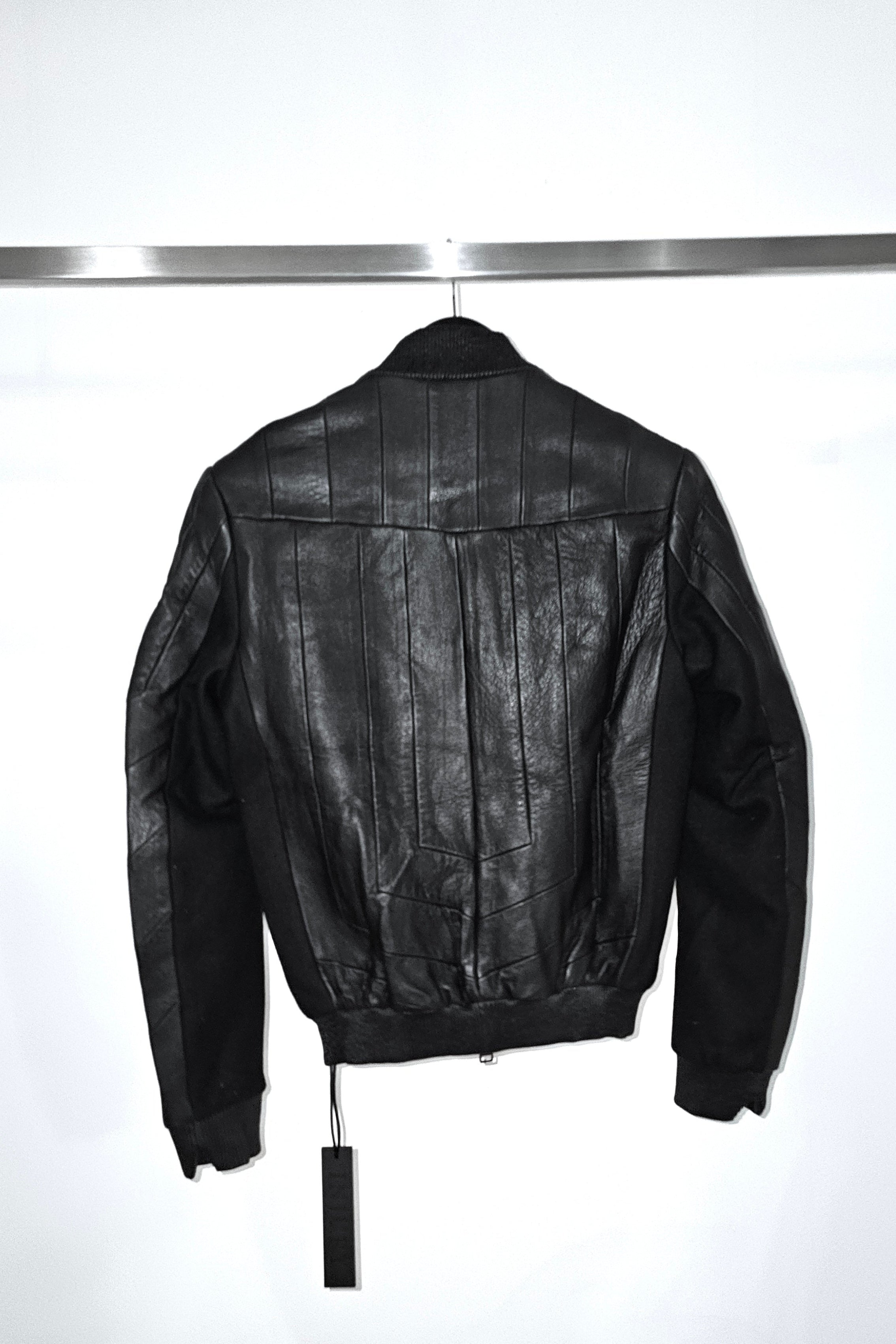 MONOLITH LEATHER BOMBER JACKET