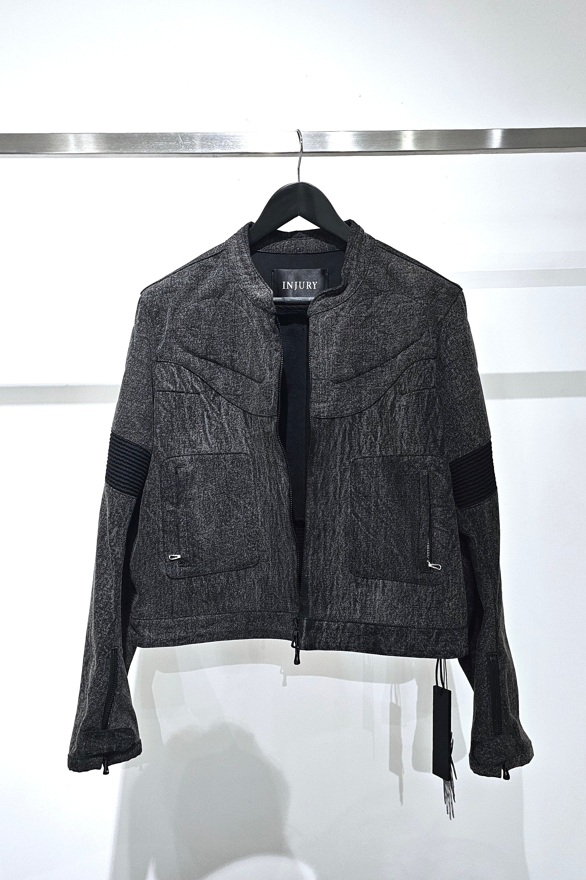REFLECTIVE MOTOCYCLE DENIM JACKET