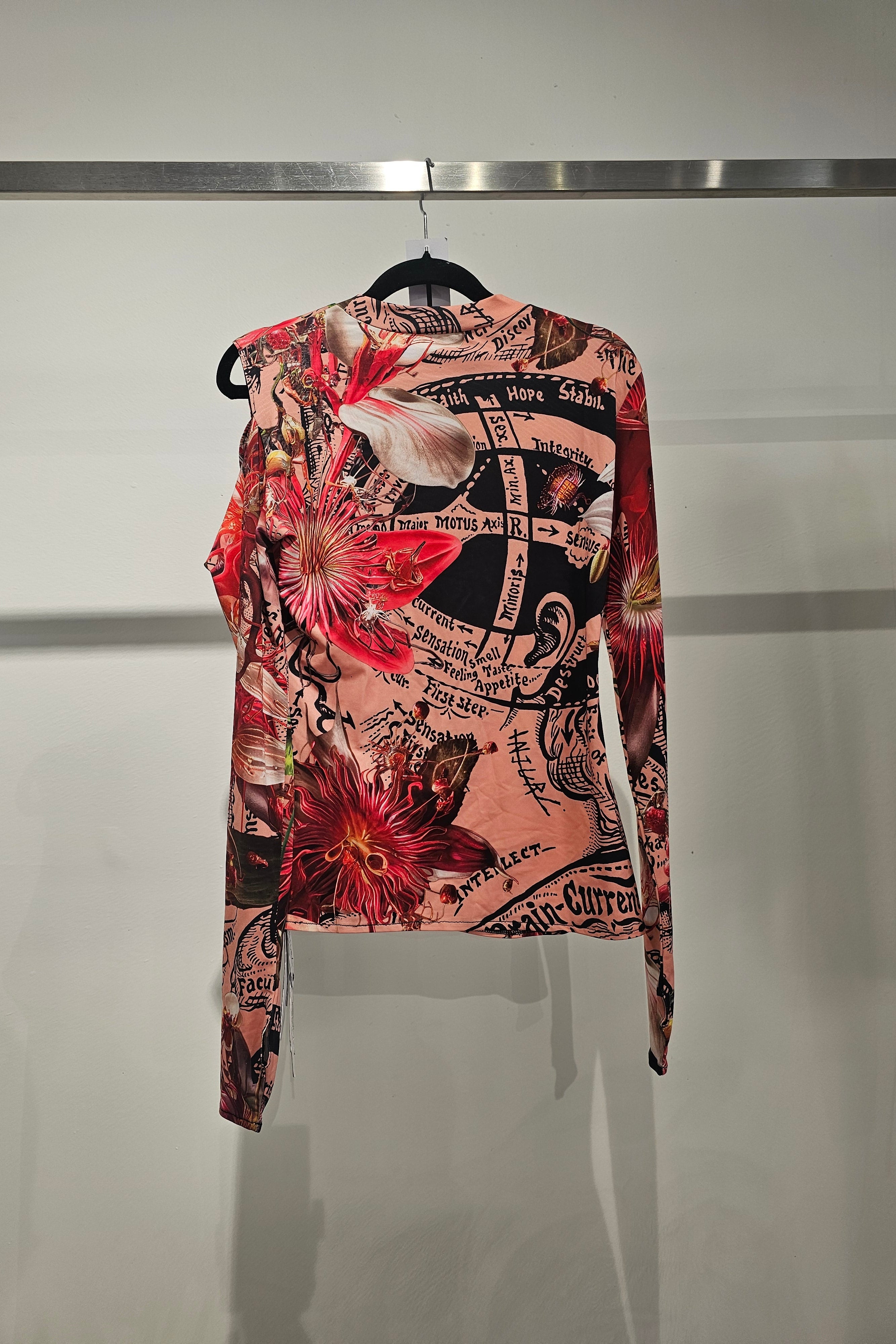 PRINTED LONG SLEEVE TOP