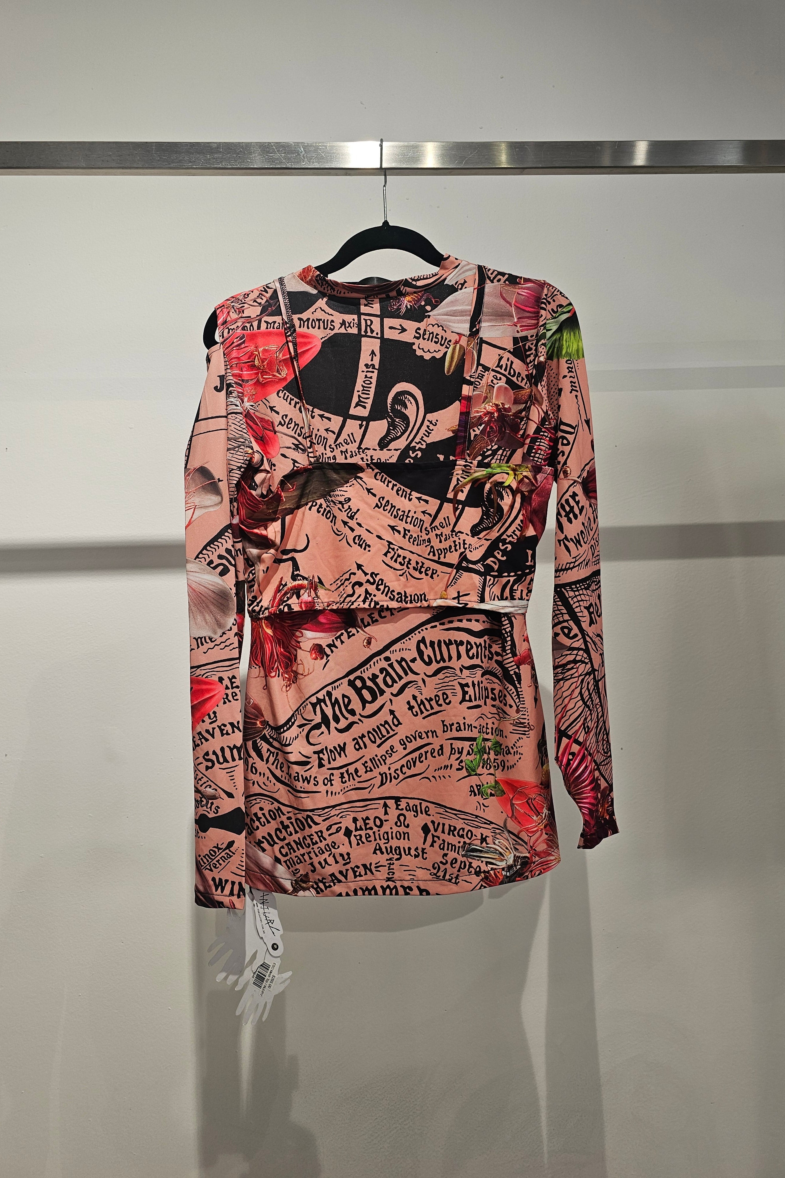 PRINTED LONG SLEEVE TOP - SET