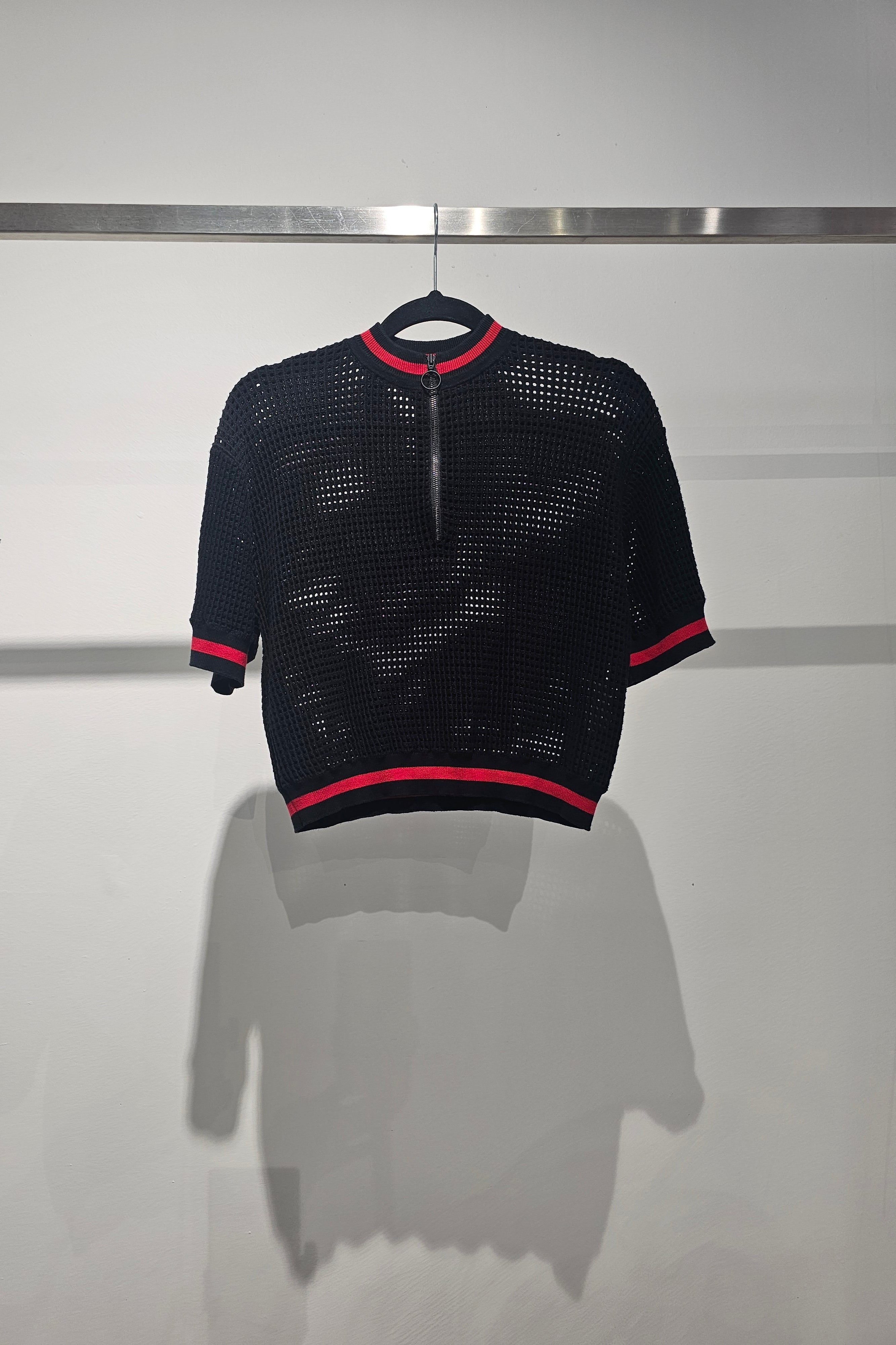 Knit mesh top