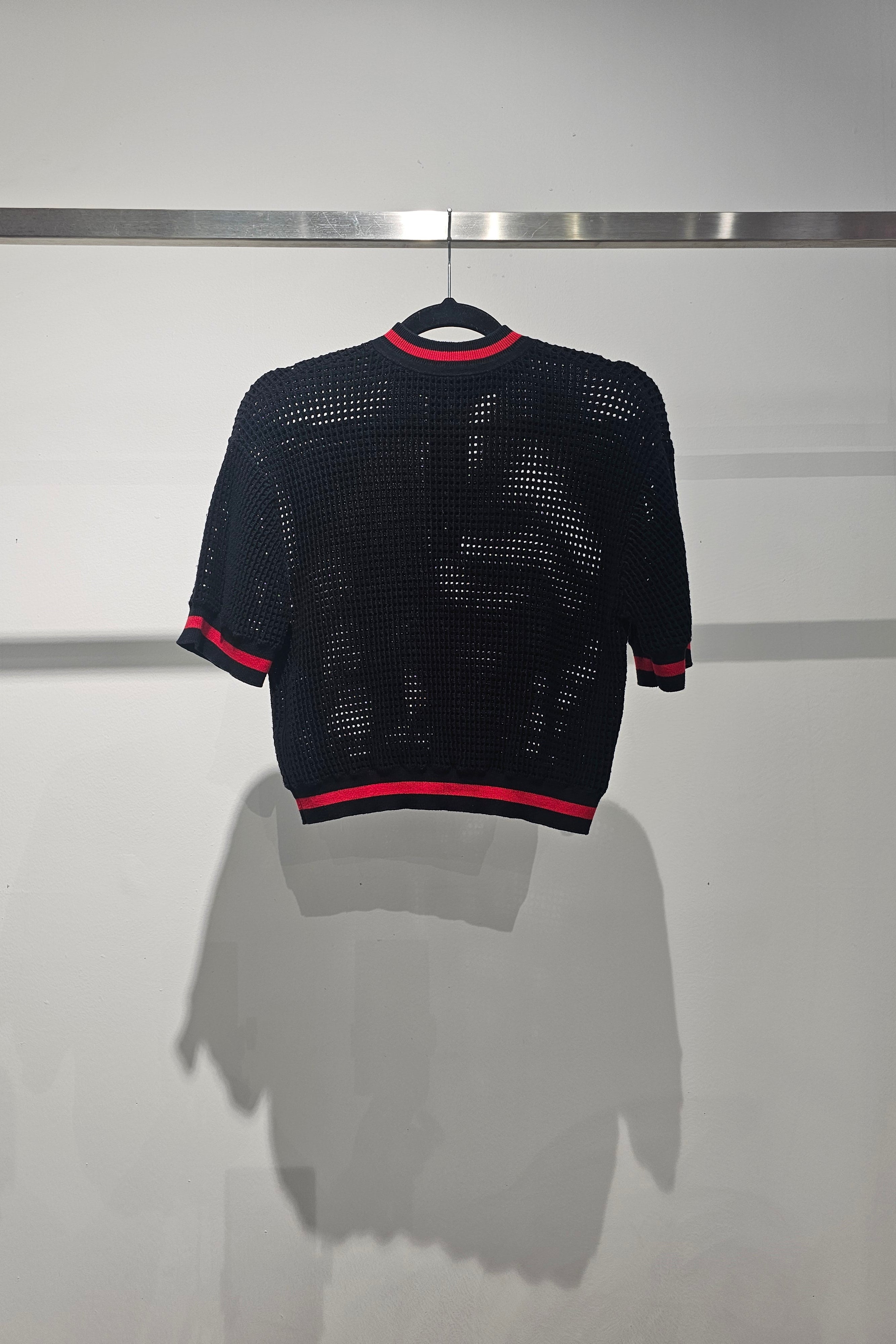 Knit mesh top