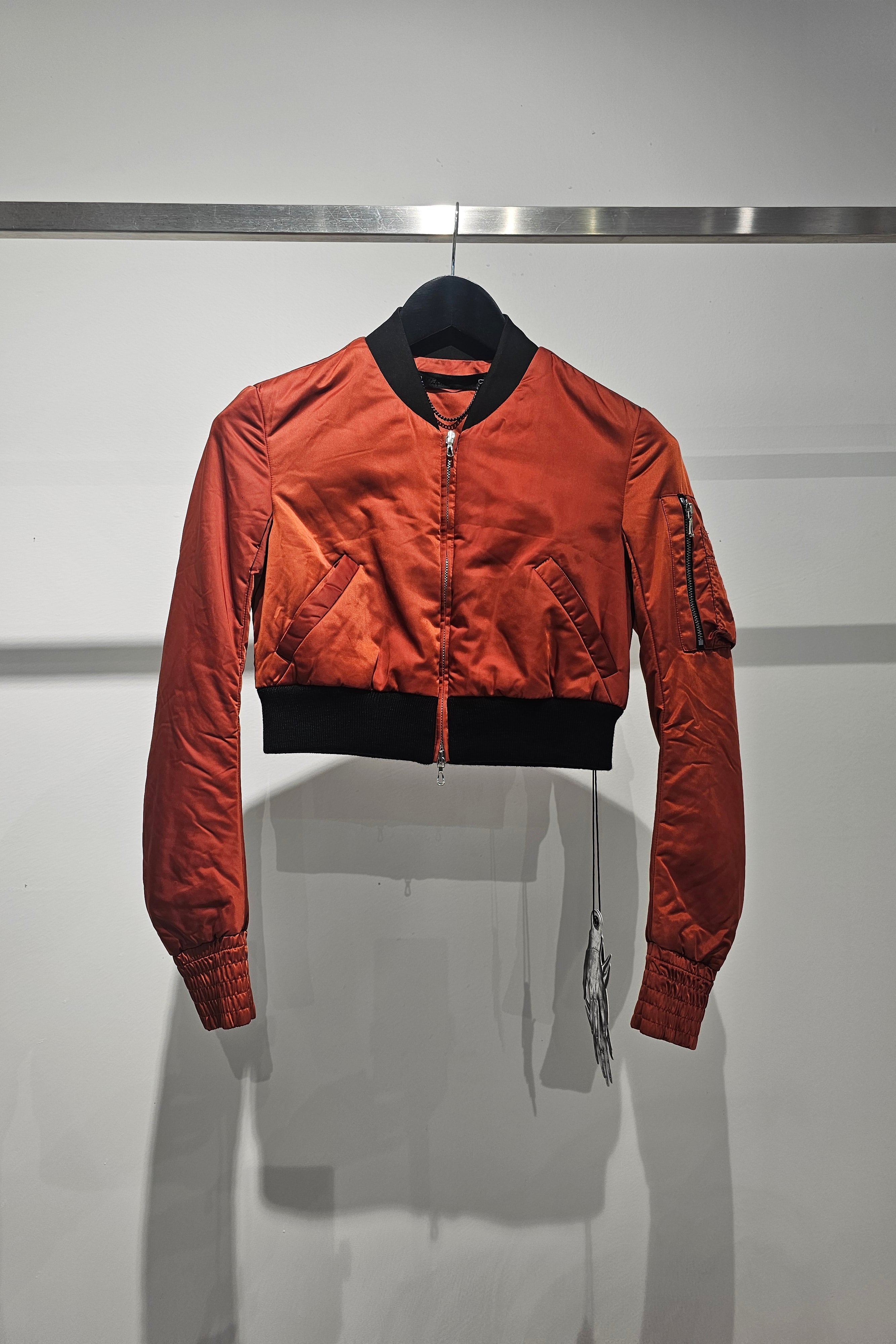 Cropped bomber jacket