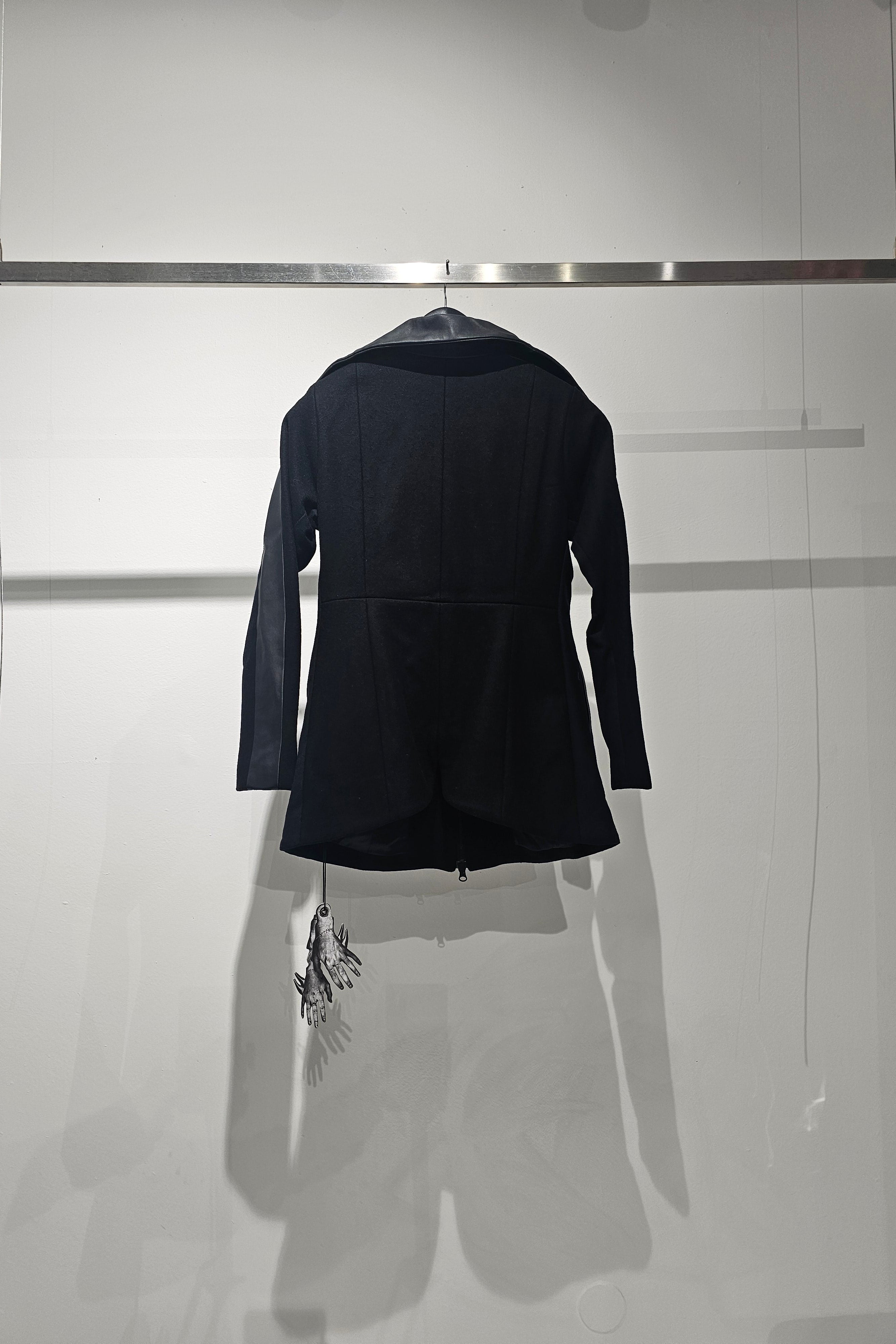 Leather Hooded Jacket