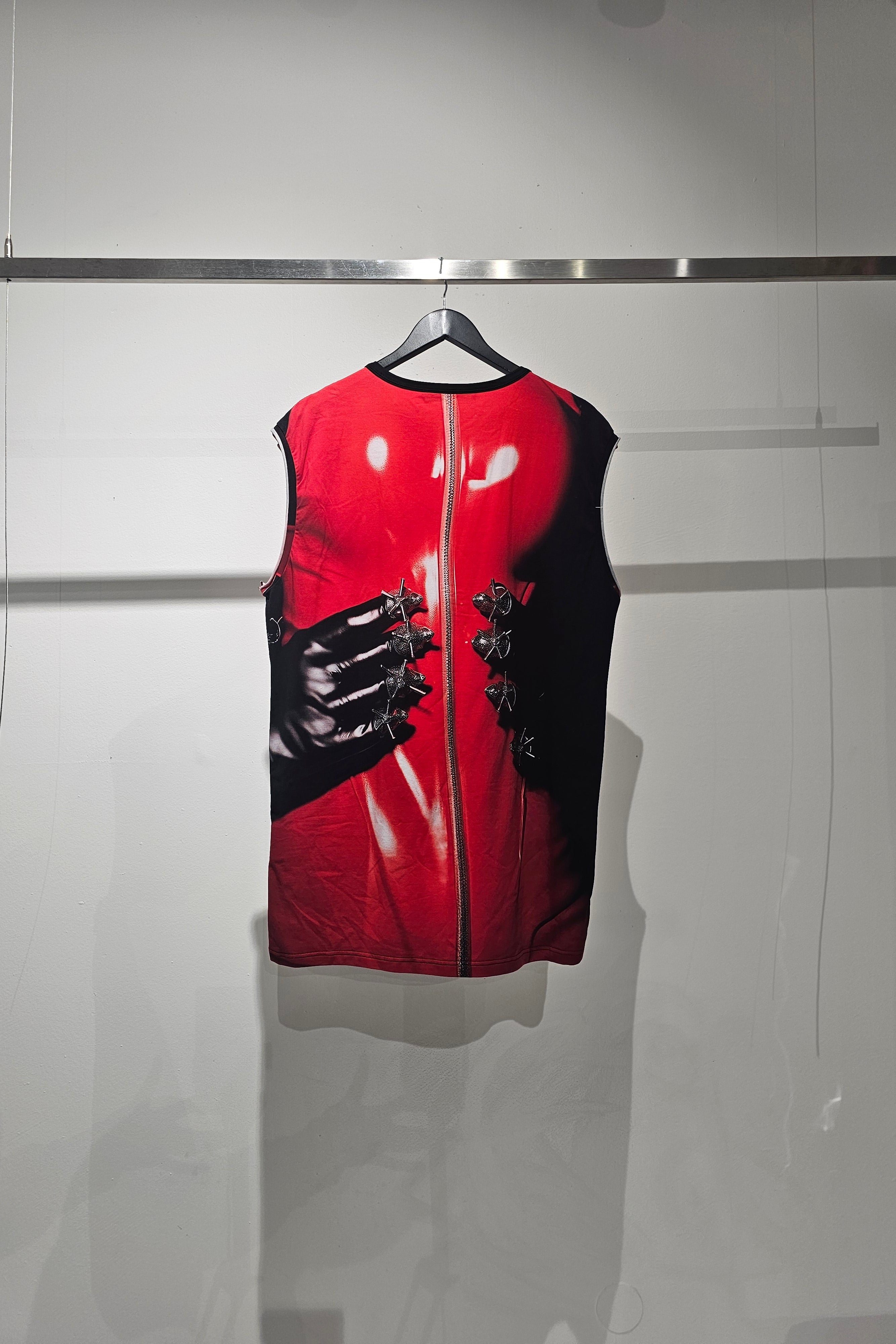 Latex Print Sleeveless Top