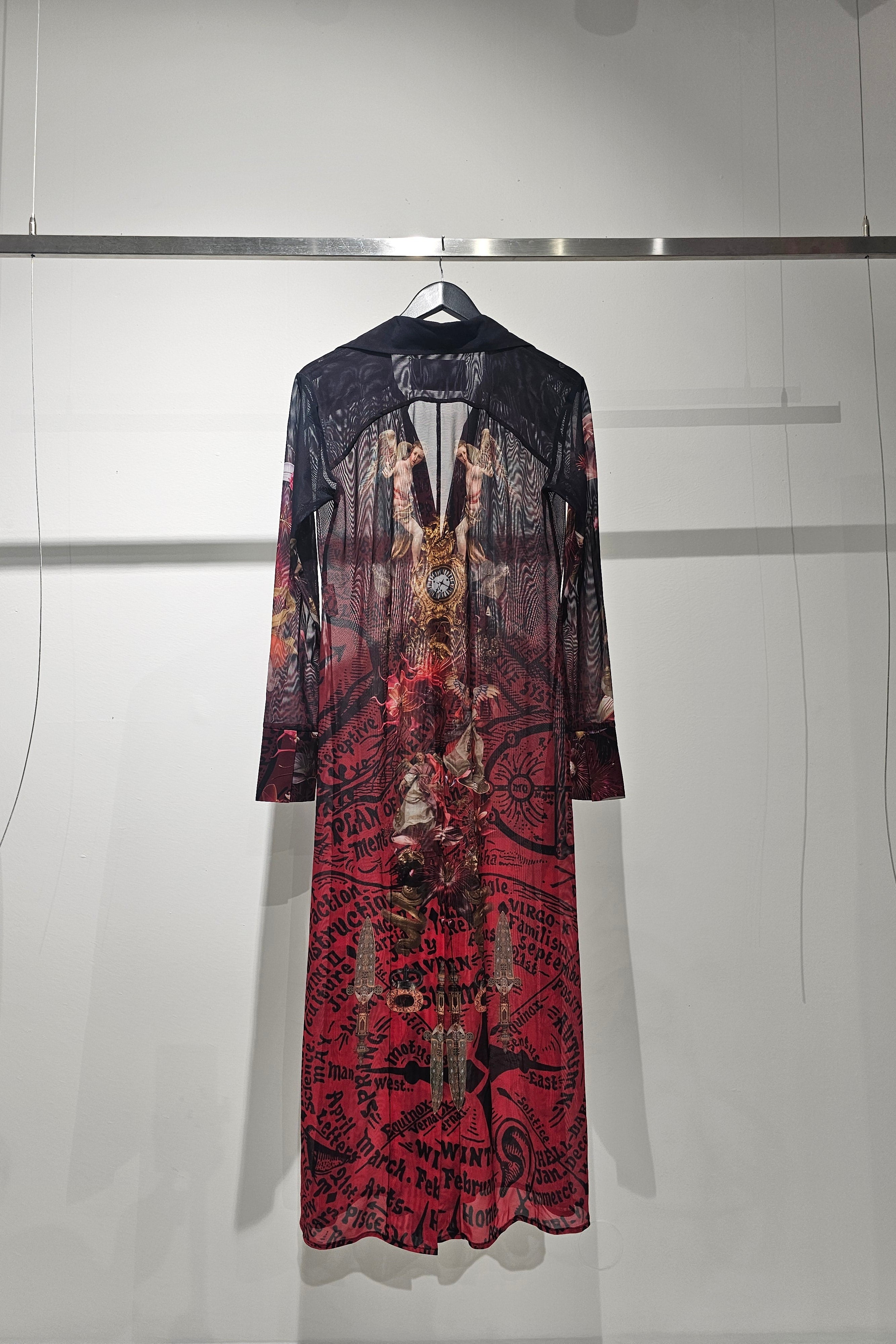 Angle Mesh Shirt Dress II