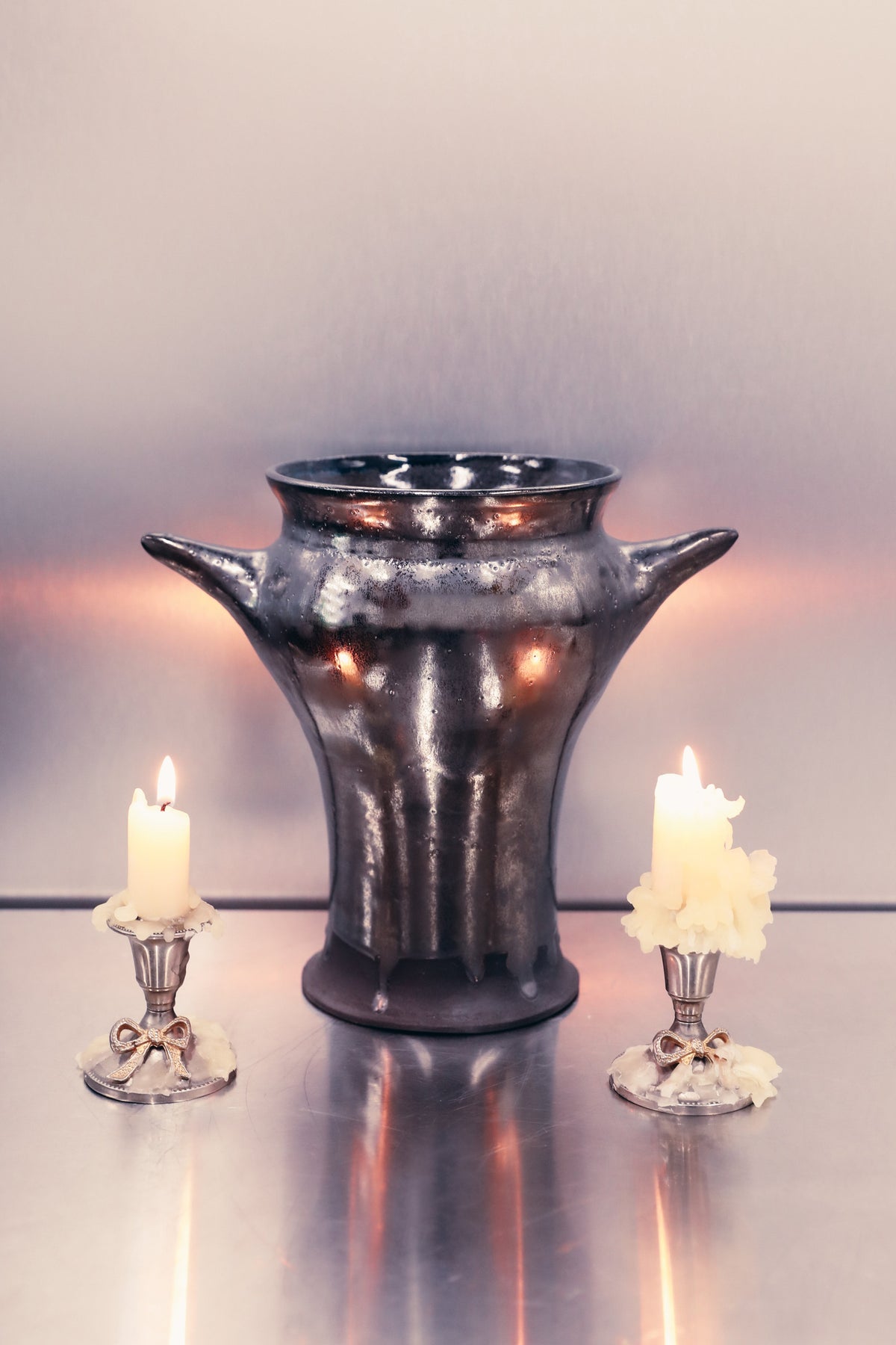 2SK Vase - Large - Black Metallic