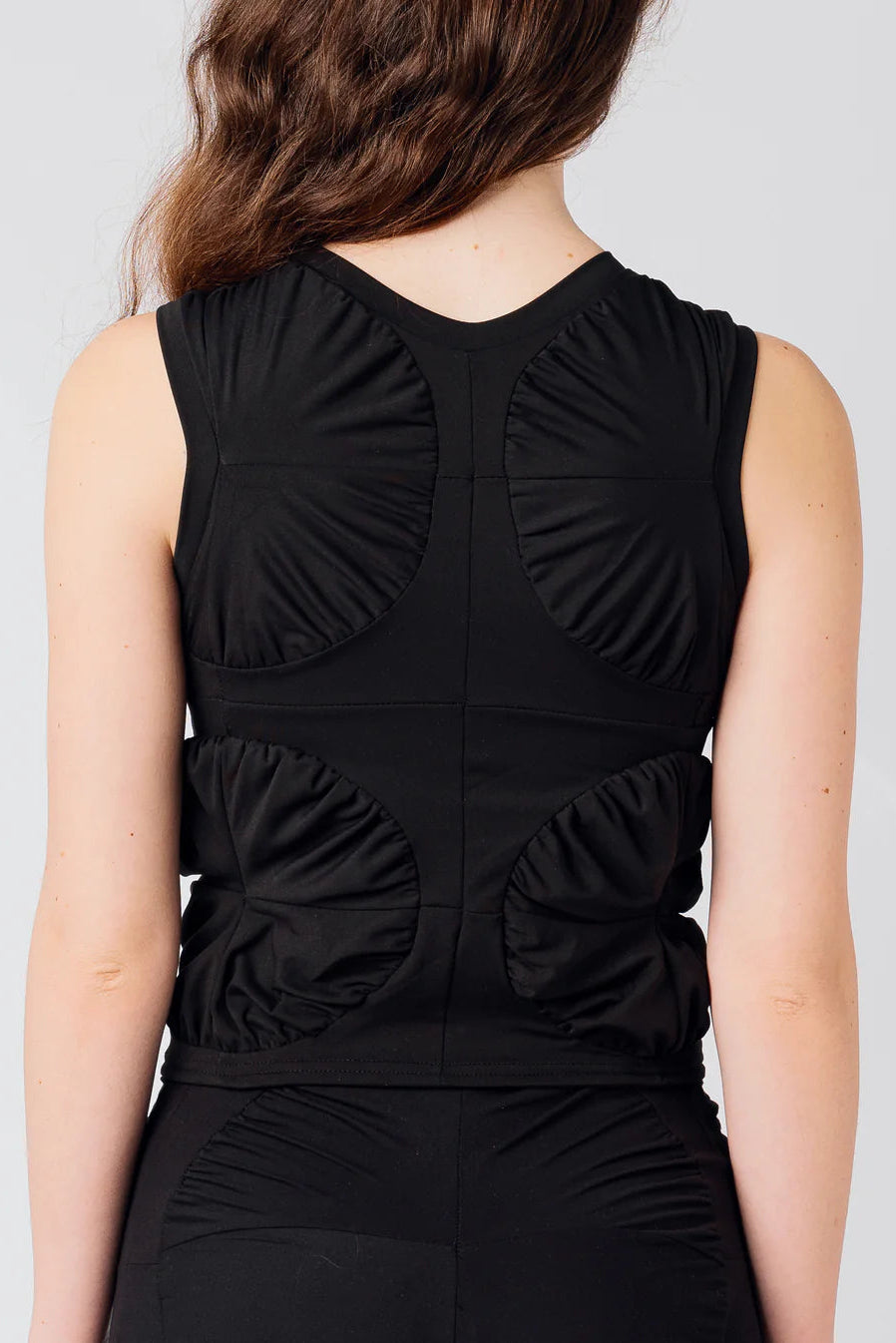 GATHER TOP - BLACK