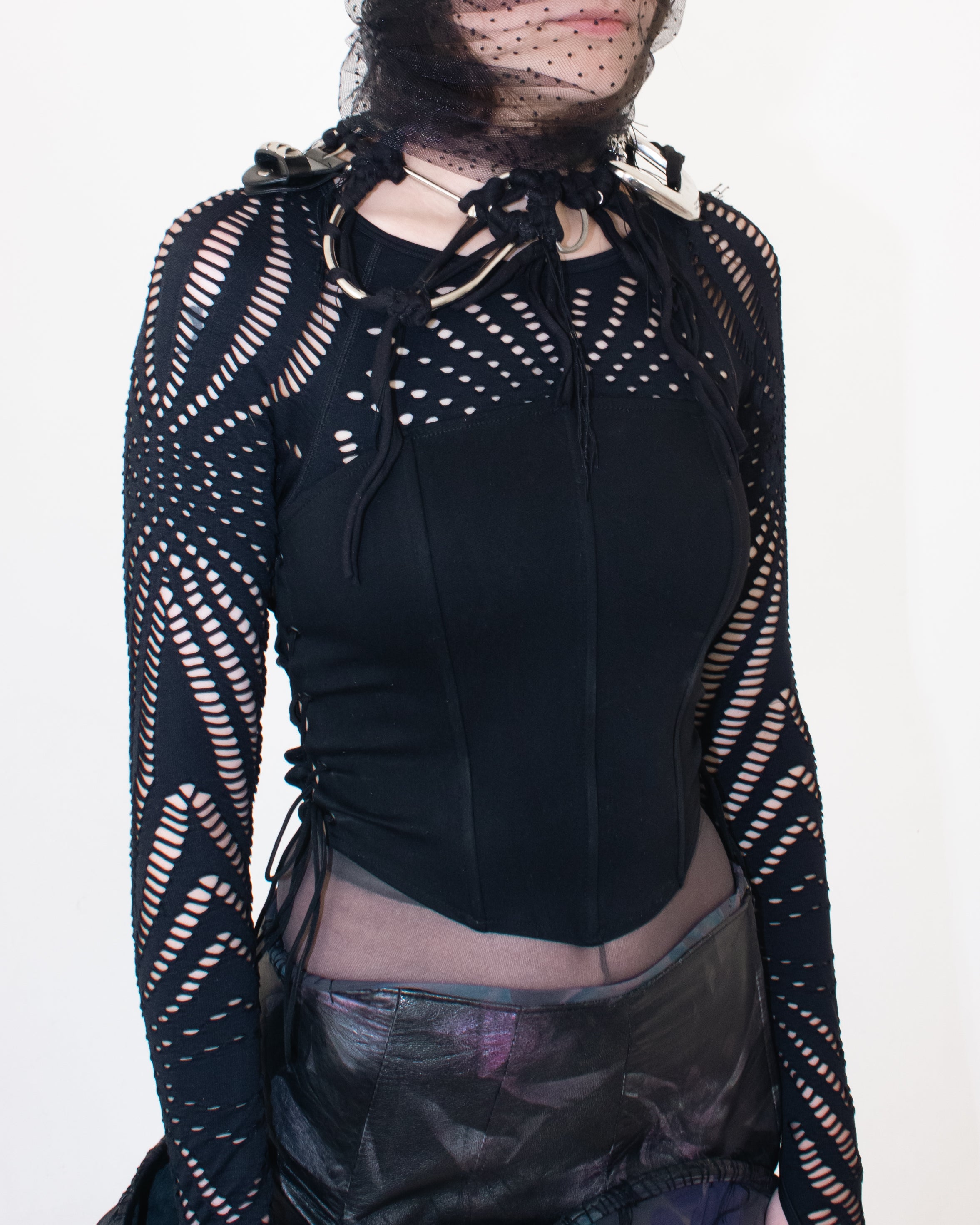 WED CORSET LONG SLEEVE TOP