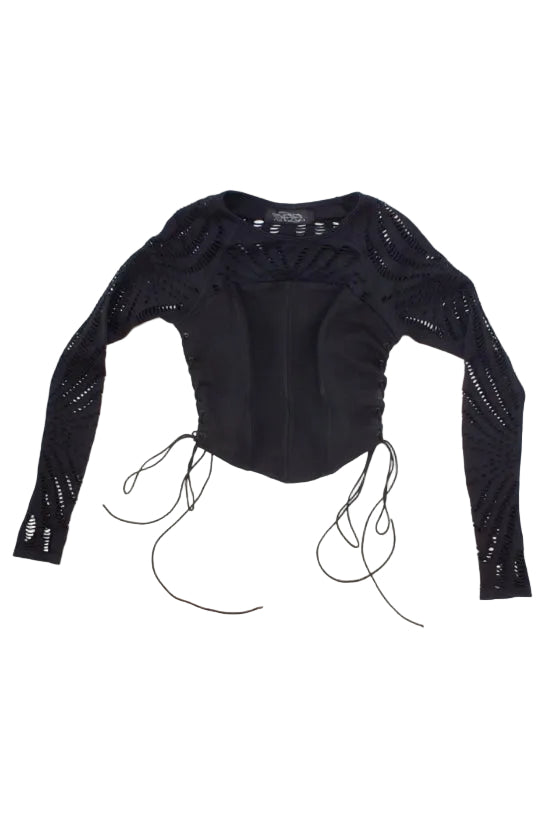 WED CORSET LONG SLEEVE TOP
