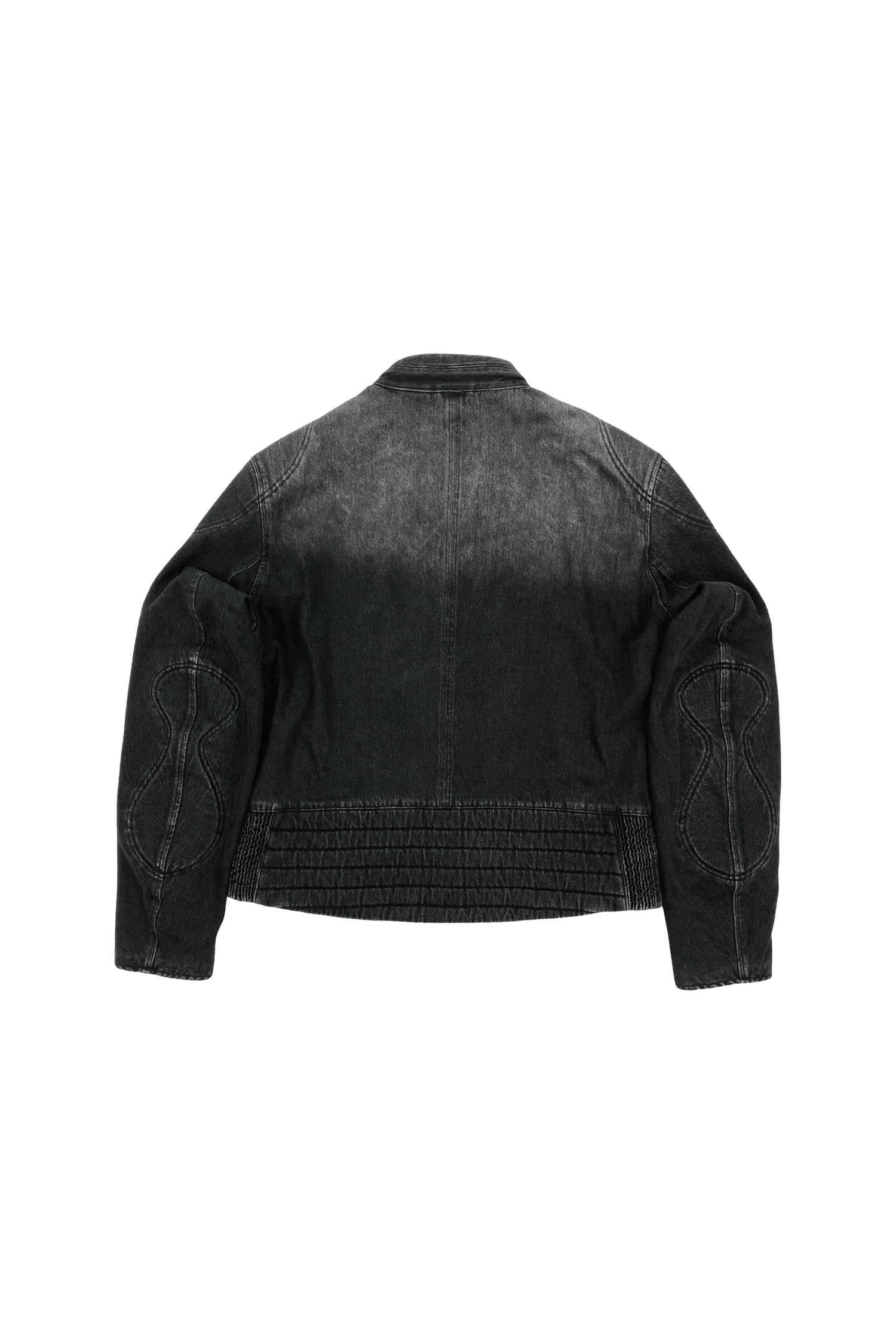 GRADIENT MOTORCYCLE DENIM JACKET