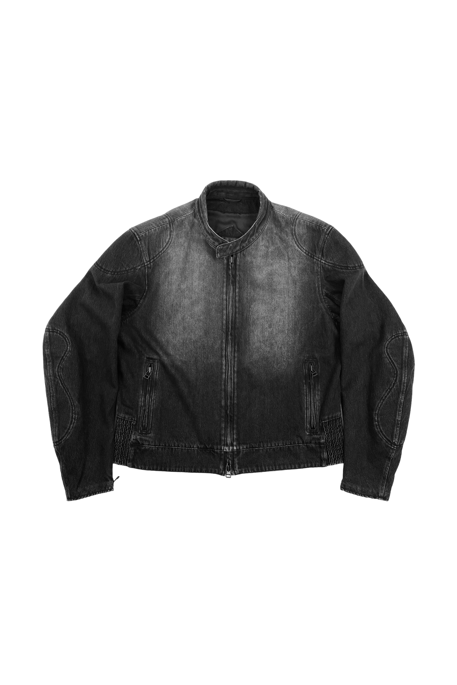 GRADIENT MOTORCYCLE DENIM JACKET