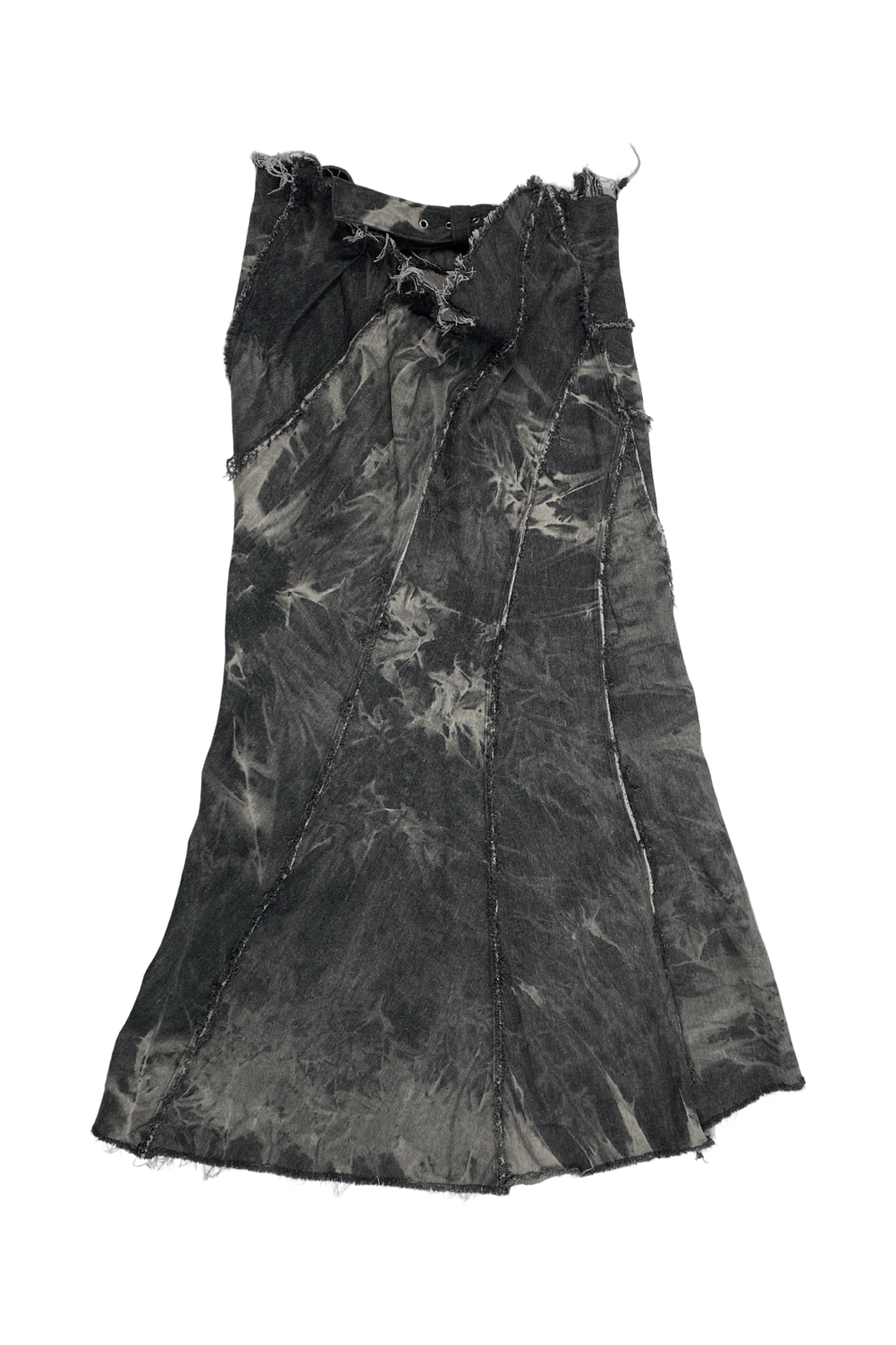 SPIRAL DENIM SKIRT