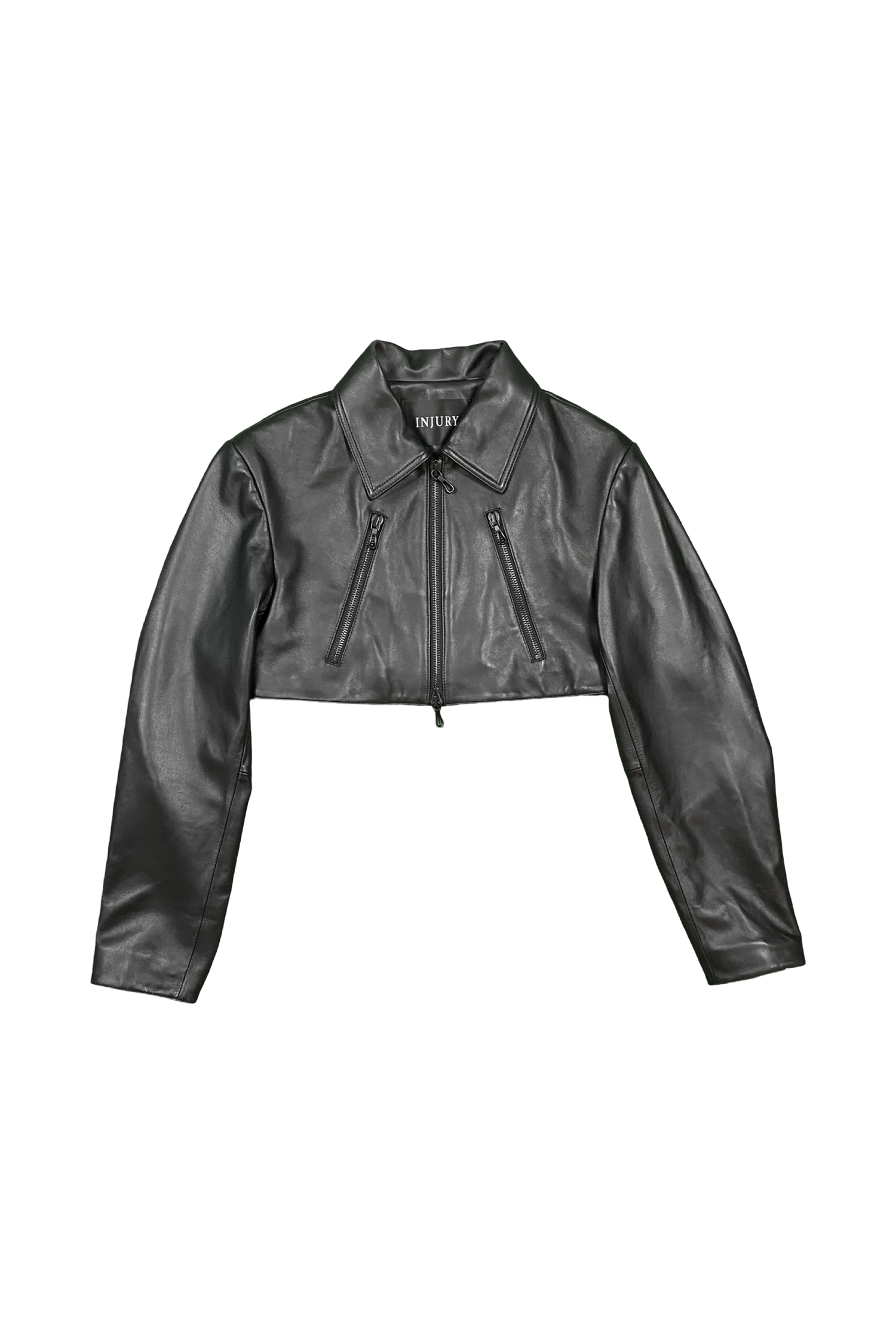 WOMENS ZIP LEATHER JACKET