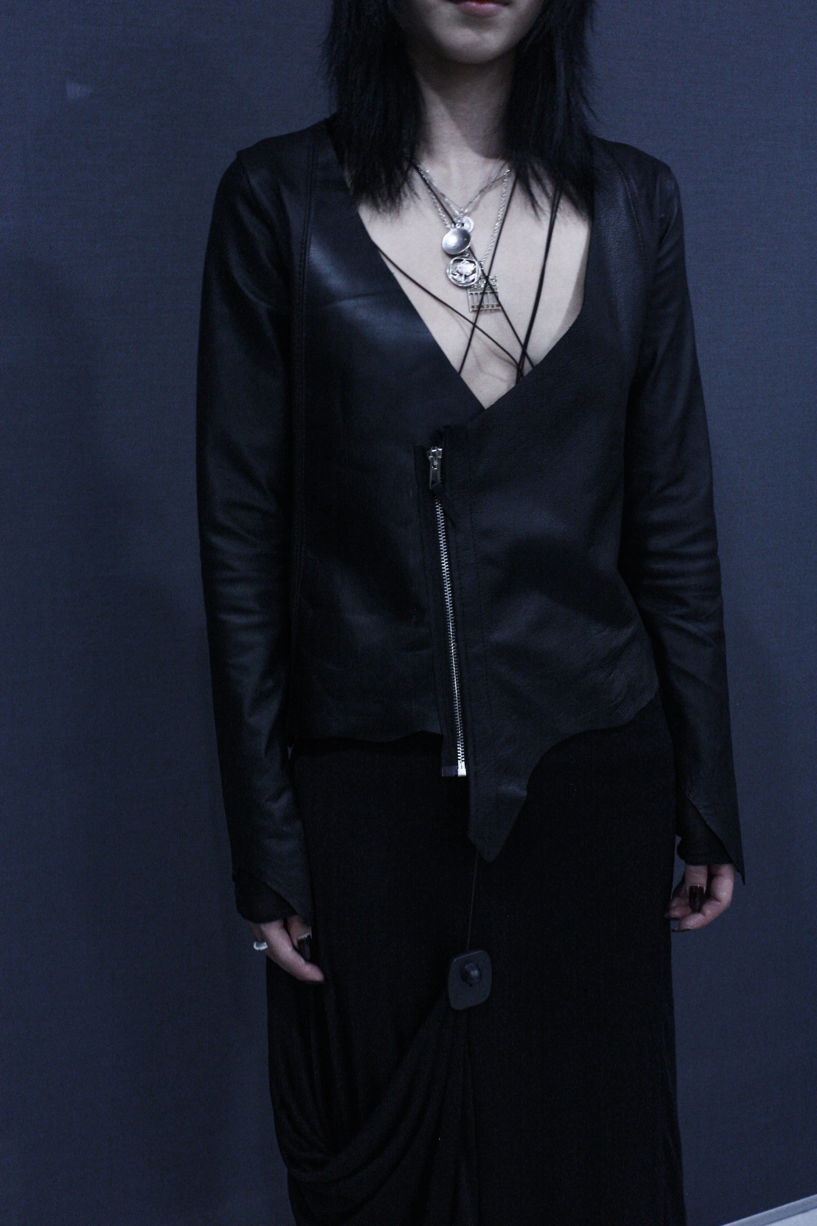 FITTED RAW LEATHER JACKET