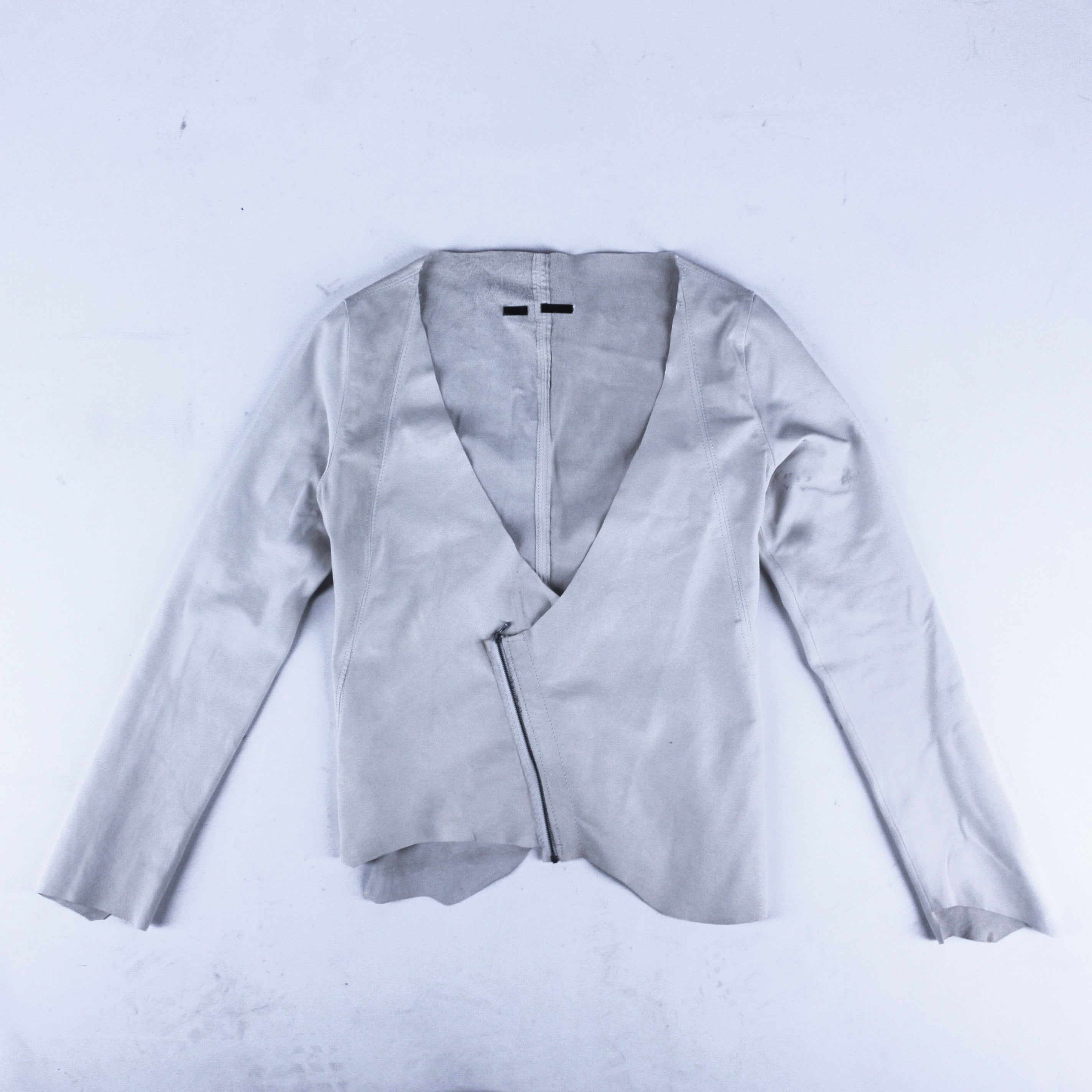 FITTED RAW LEATHER JACKET