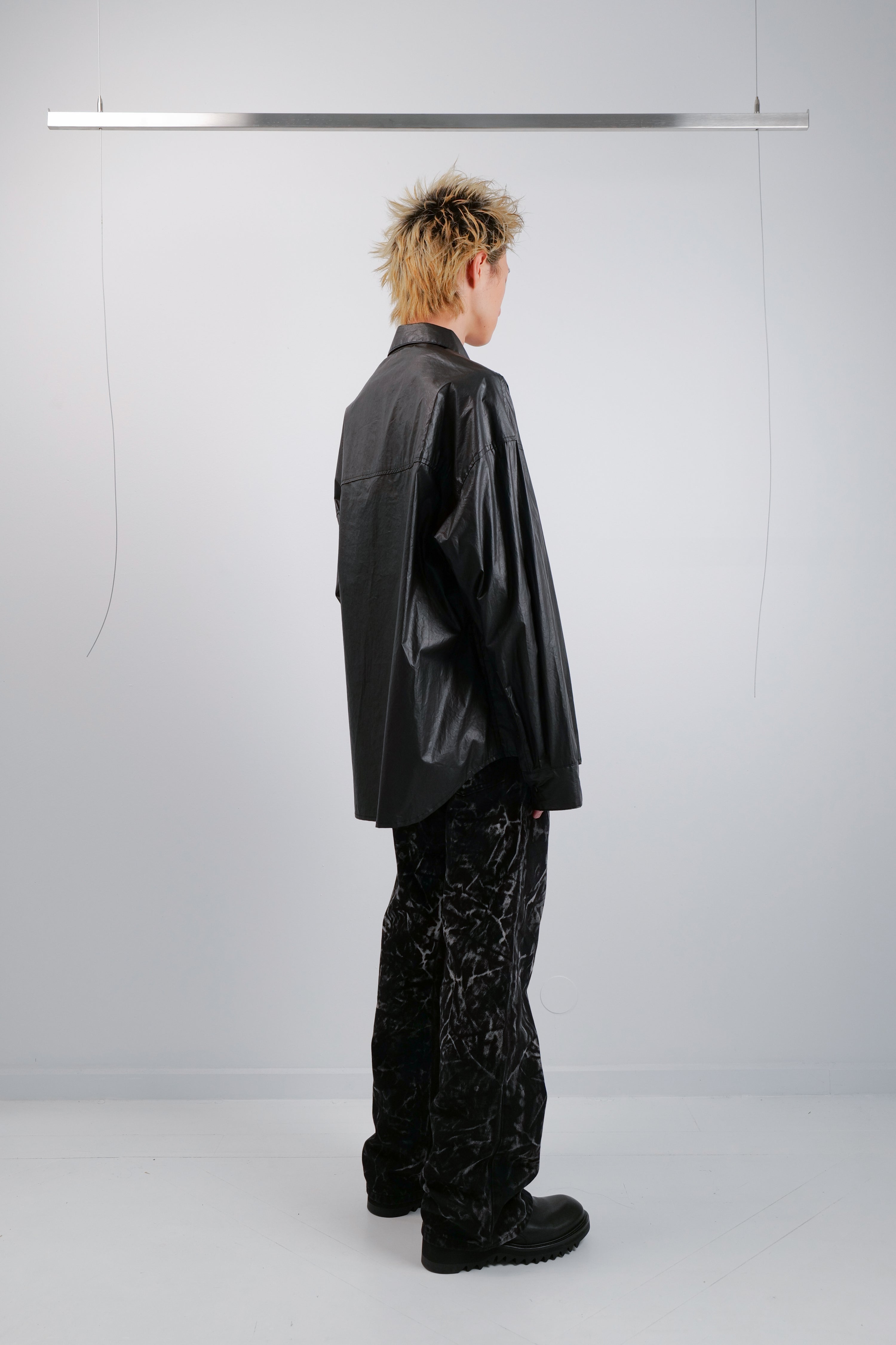 WAX COTTON ZIP SHIRT