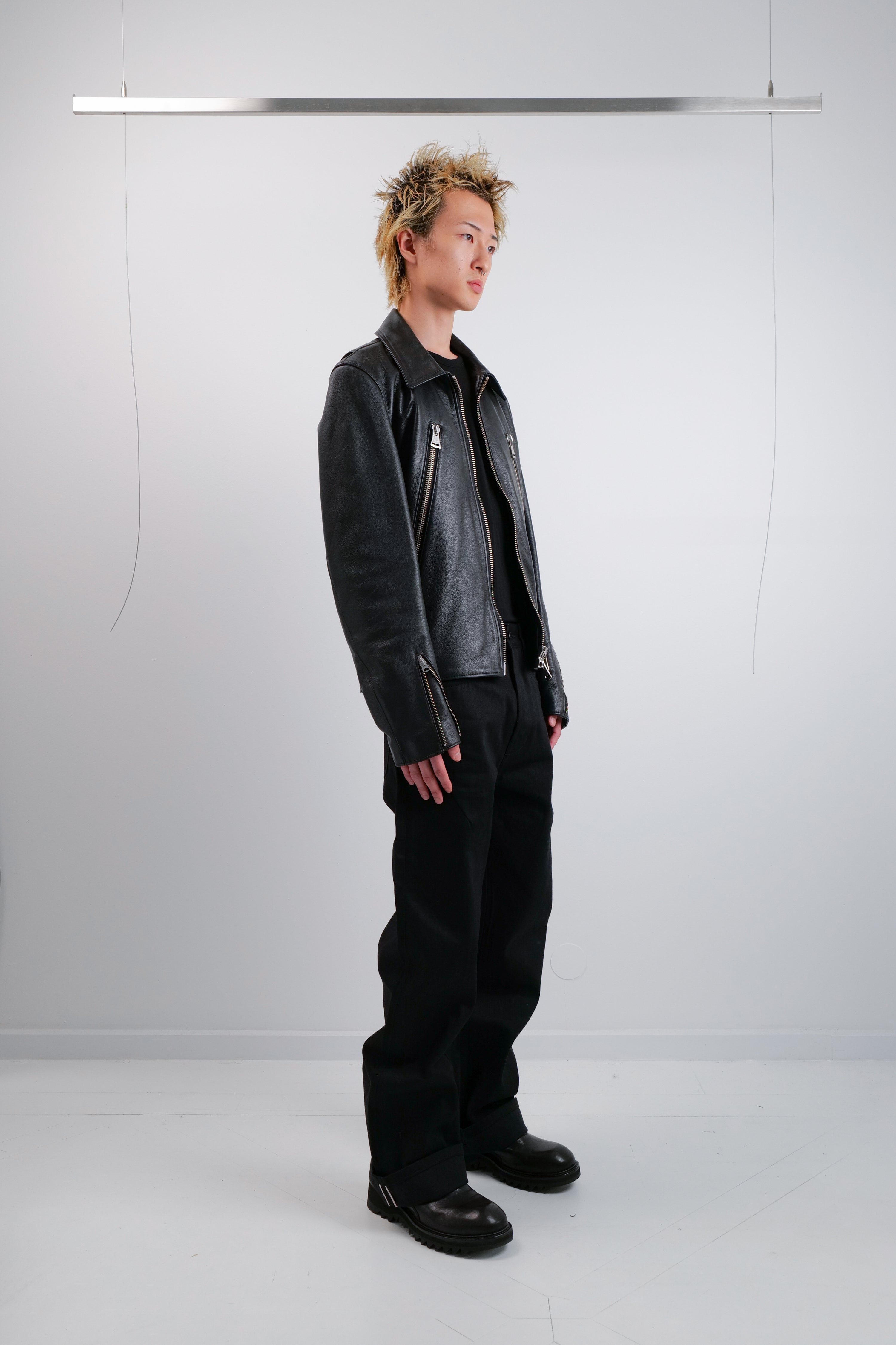TACTILE RETRO MOTORCYCLE LEATHER JACKET
