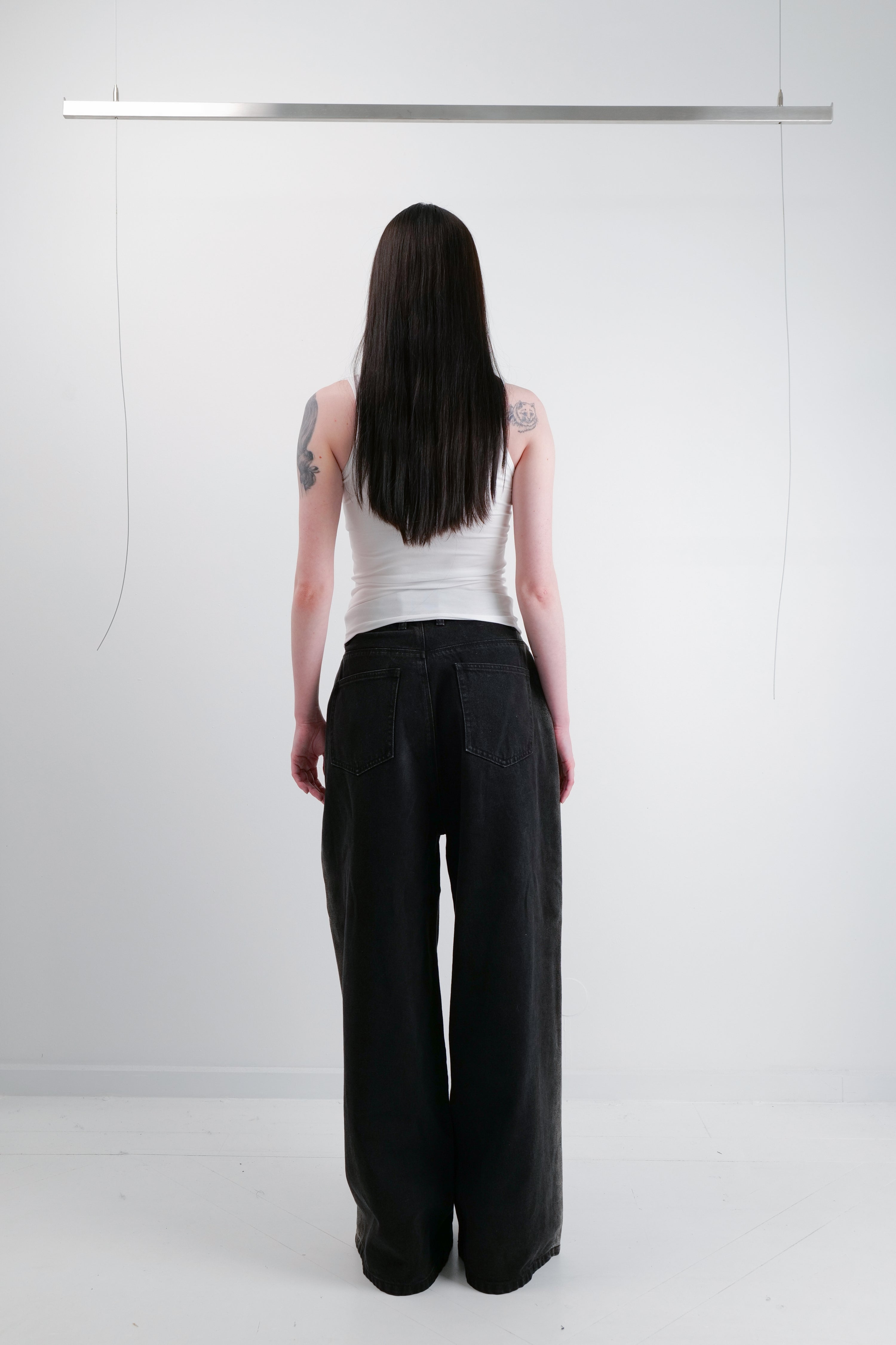 SIDE-SHINE BAGGY JEANS