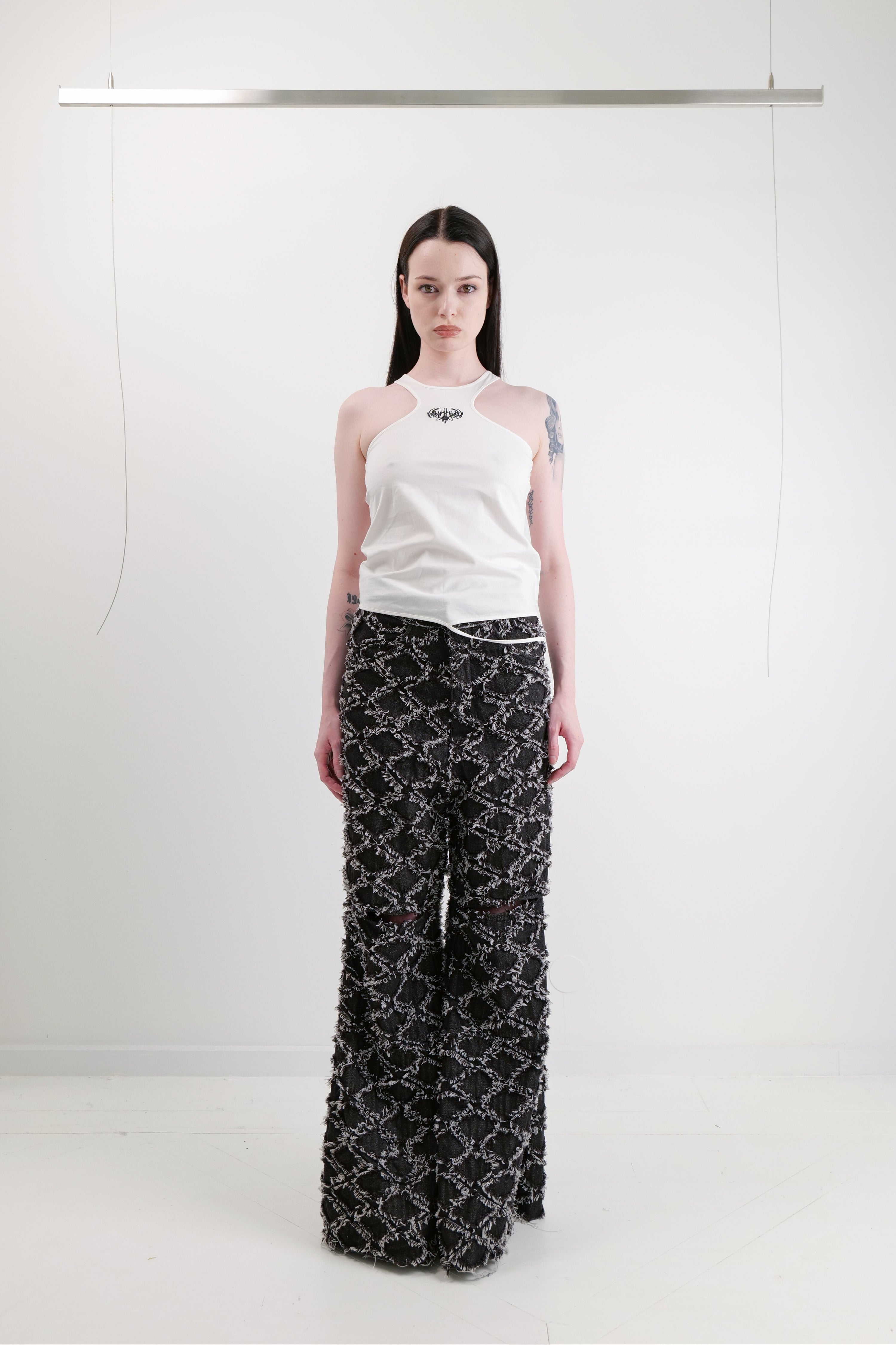 RHOMBUS DENIM PANTS