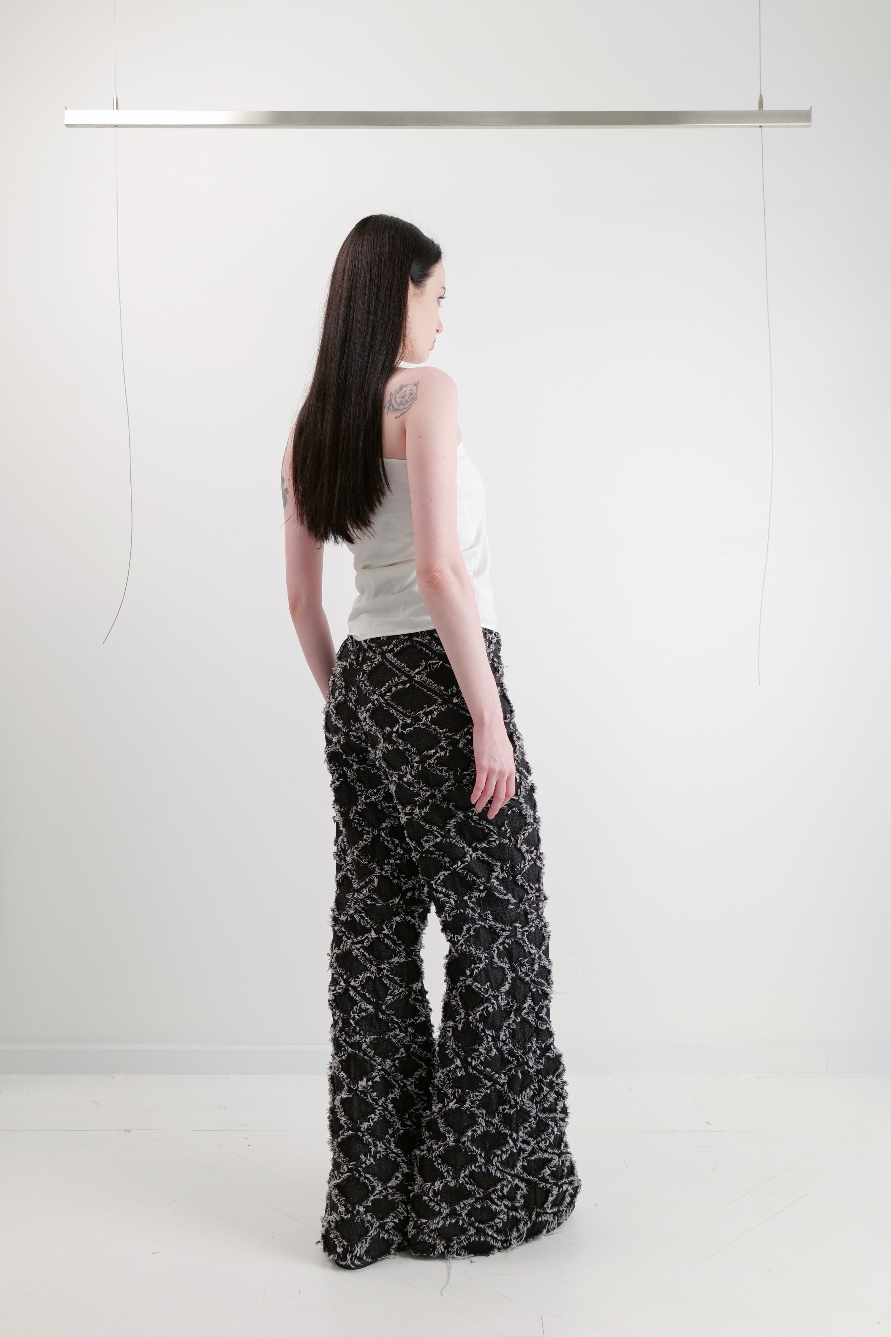 RHOMBUS DENIM PANTS