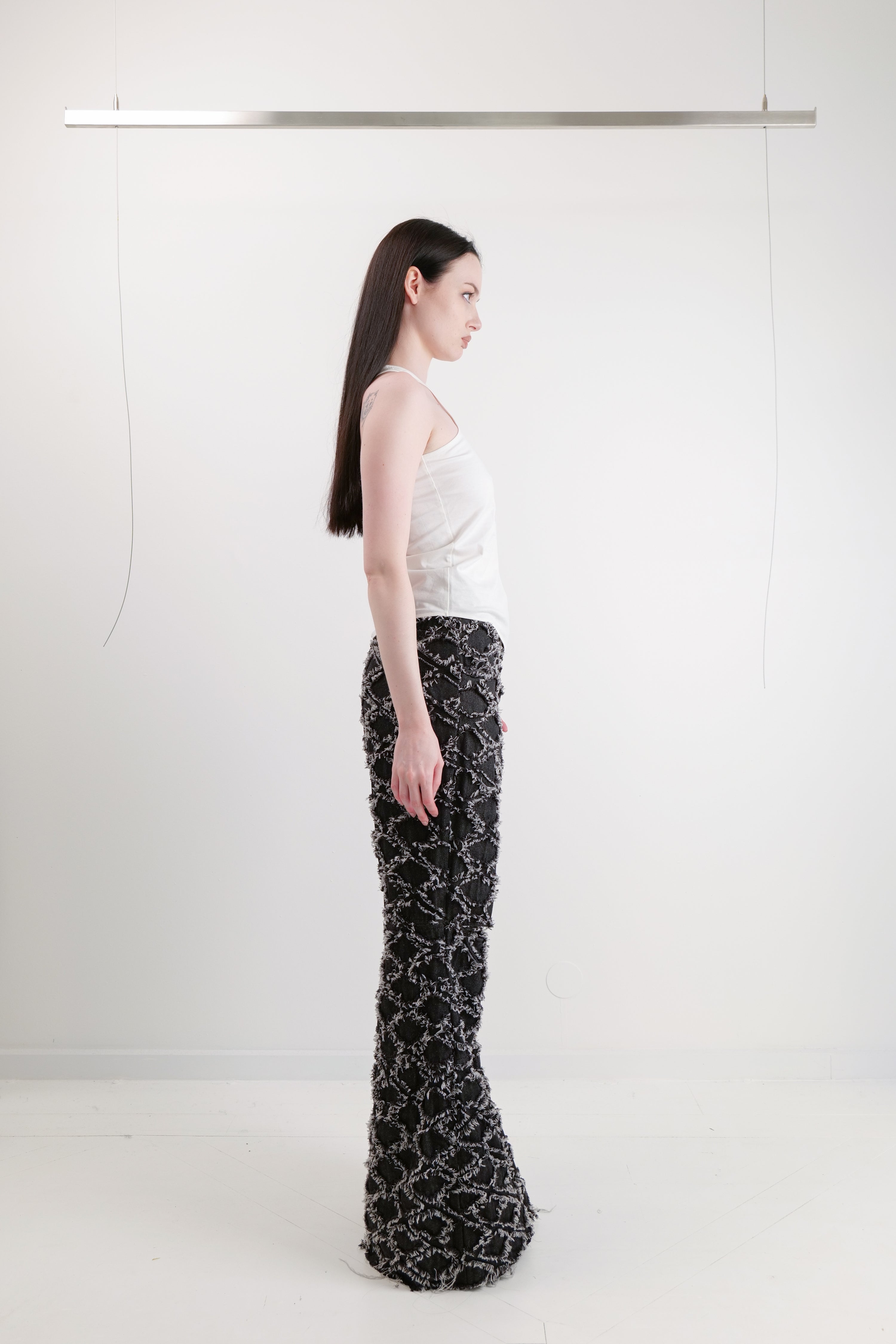 RHOMBUS DENIM PANTS