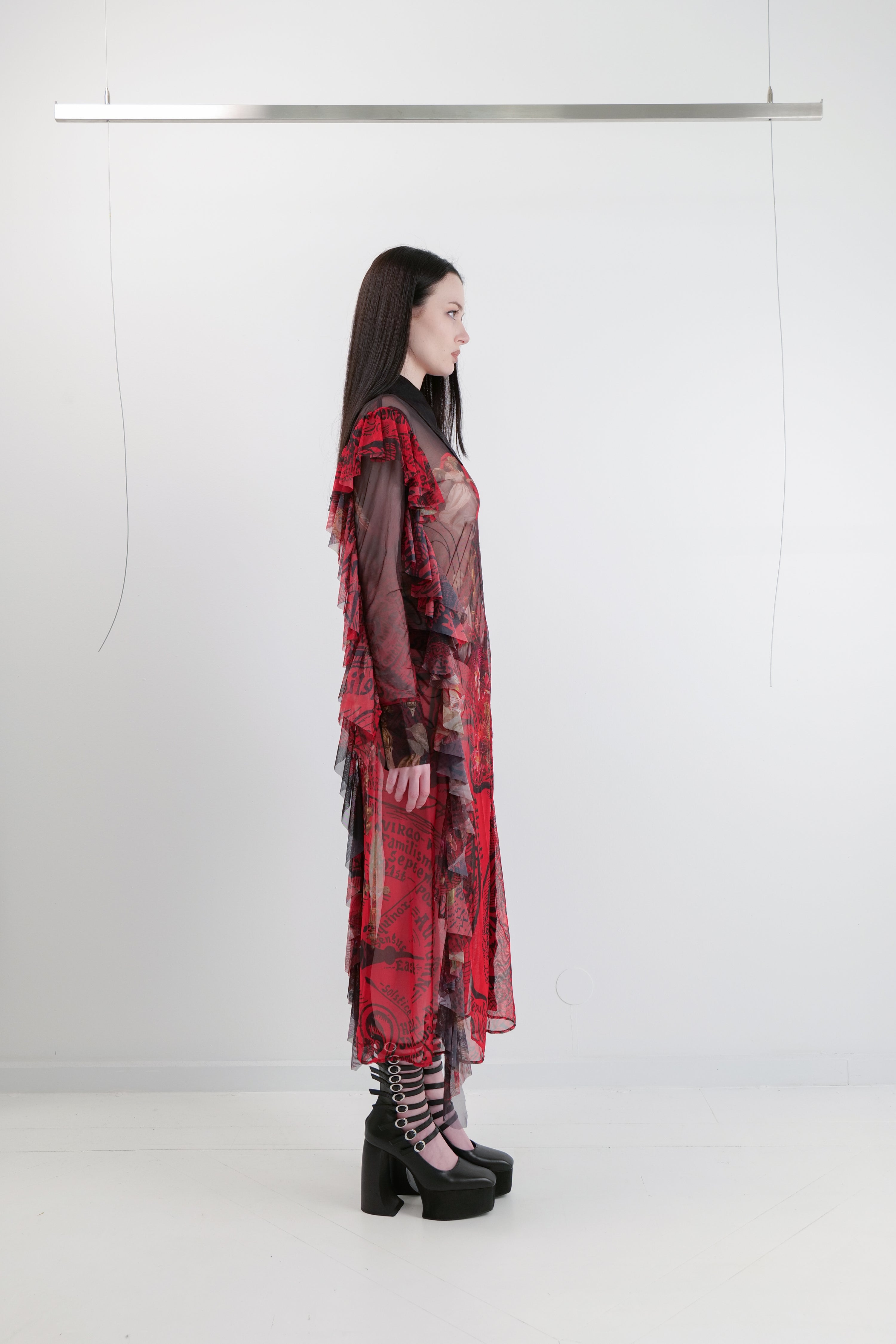 ANGEL MESH SHIRT DRESS