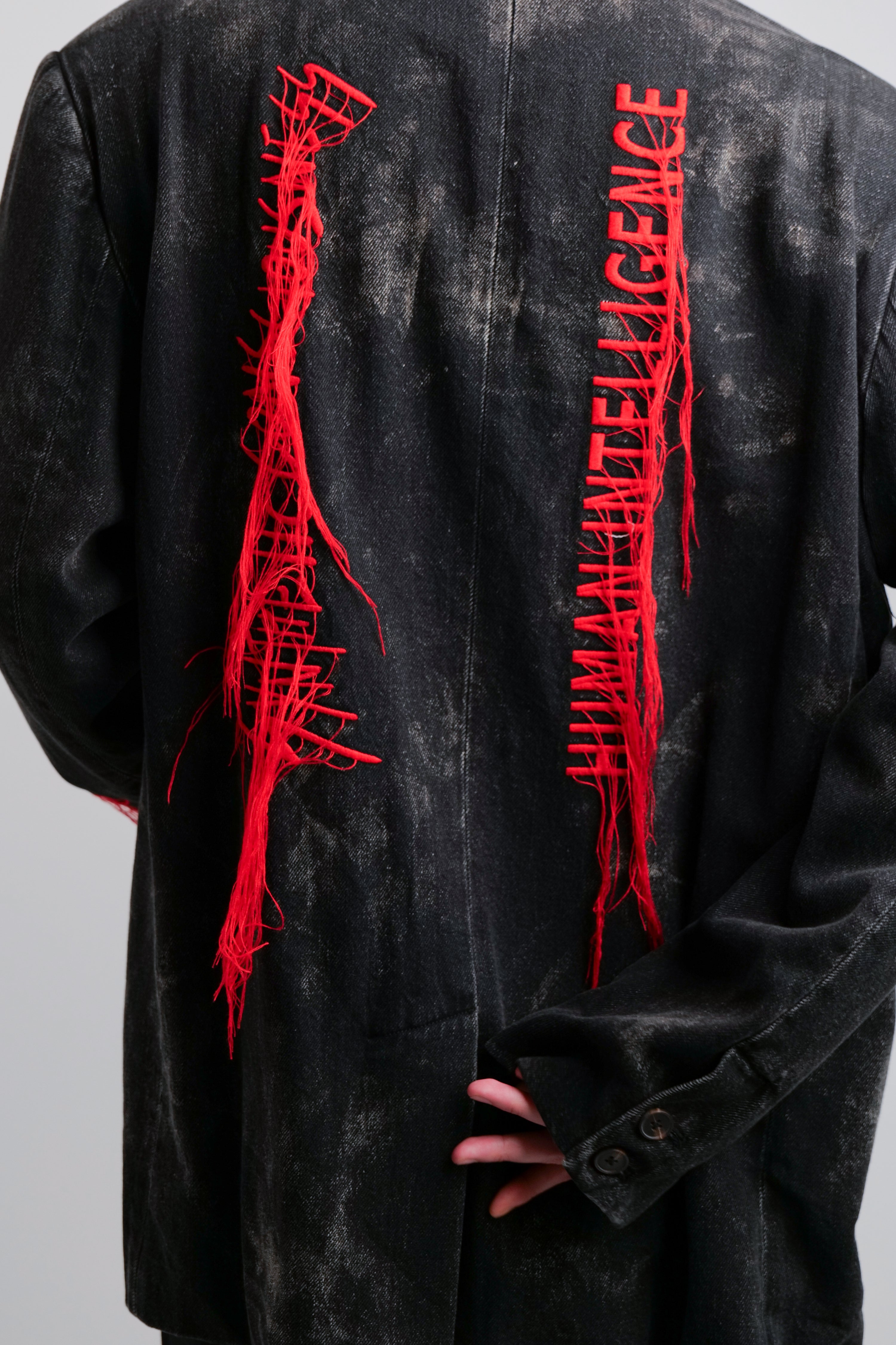 HUMAN INTELLIGENCE DENIM BLAZER