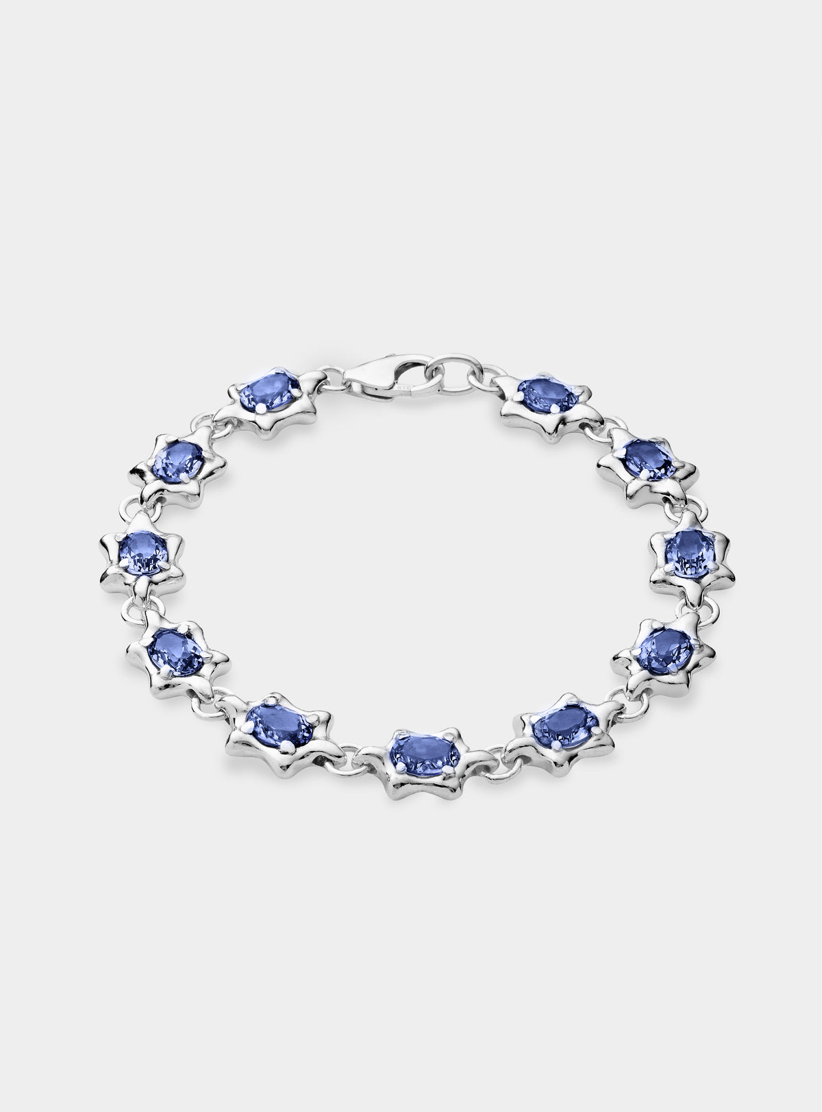 6 Point Gem Bracelet Blue
