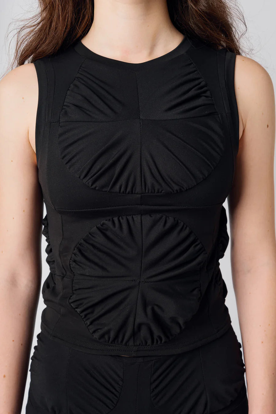 GATHER TOP - BLACK