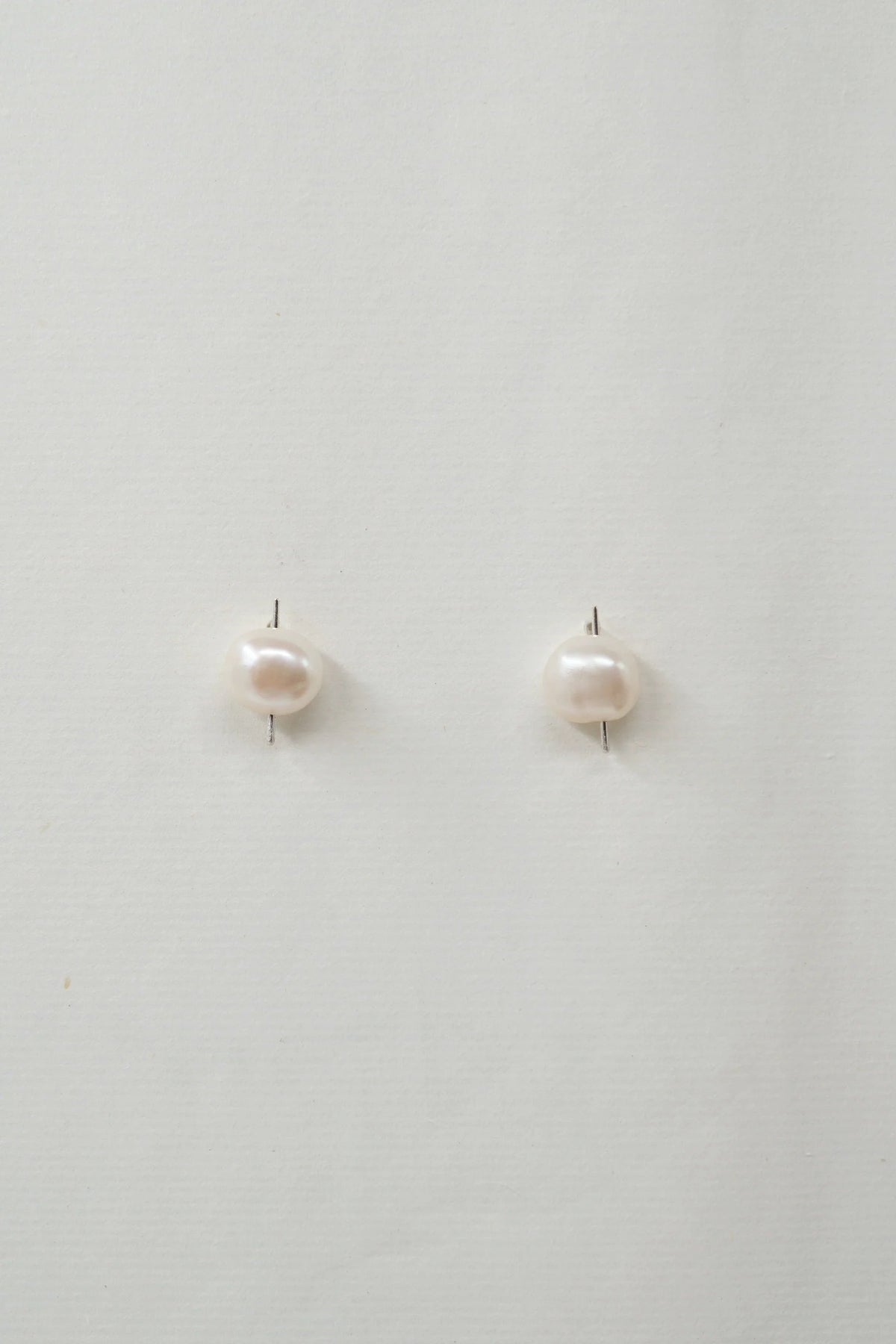Silver & Pearl Earring- Composition III