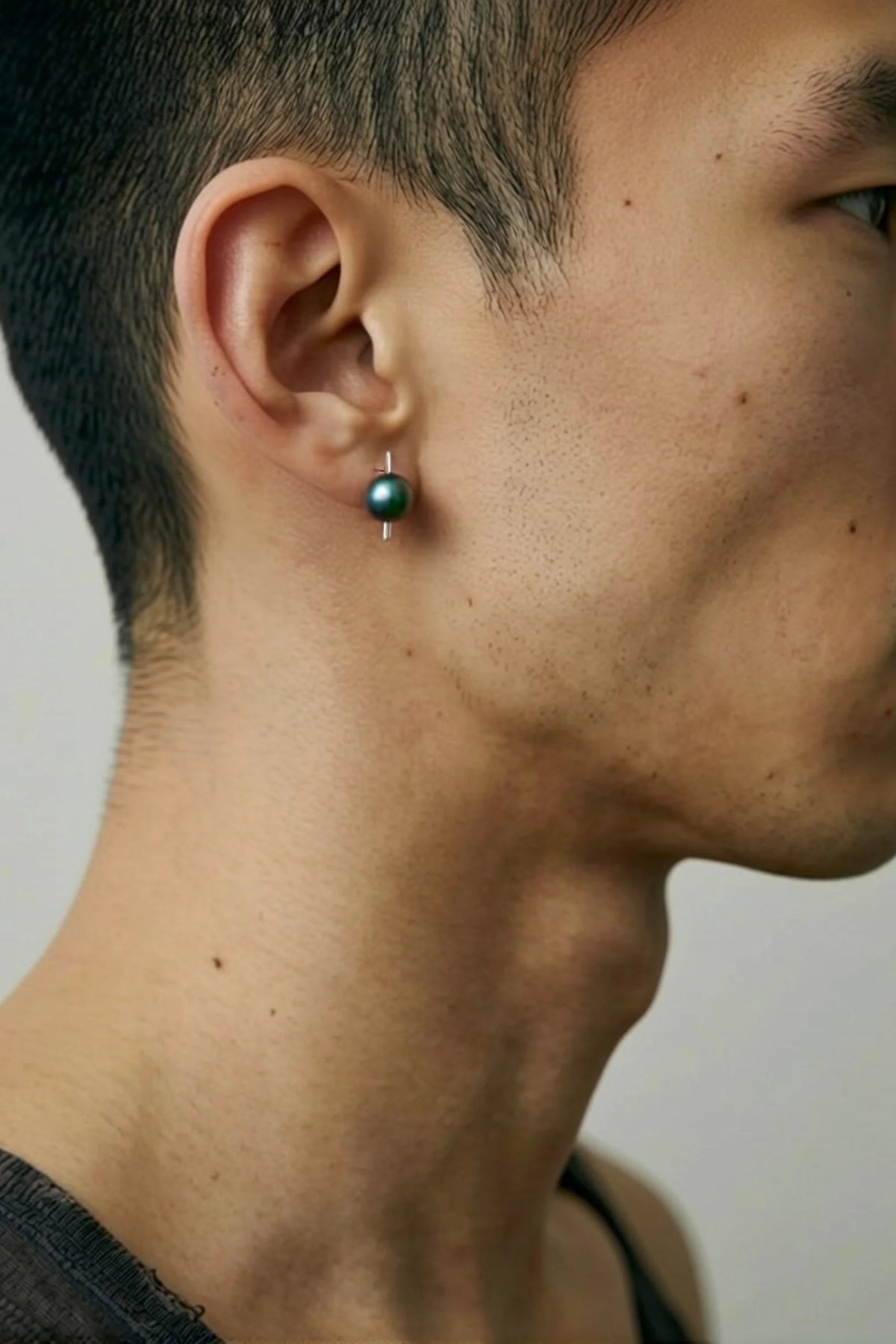 Silver & Pearl Earring- Composition III
